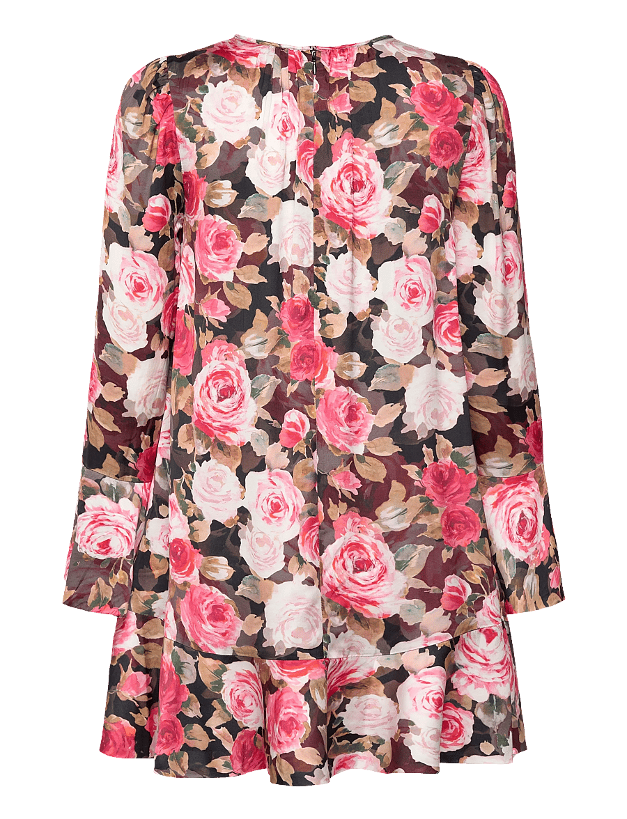by Ti Mo - Satin Shift Dress - partykleider - 549 - midnight roses - 2