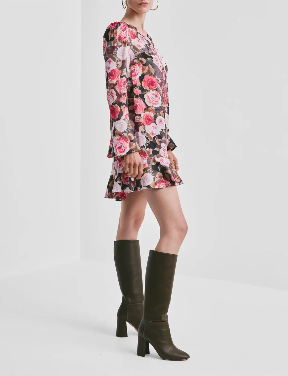 by Ti Mo - Satin Shift Dress - partykleider - 549 - midnight roses - 4