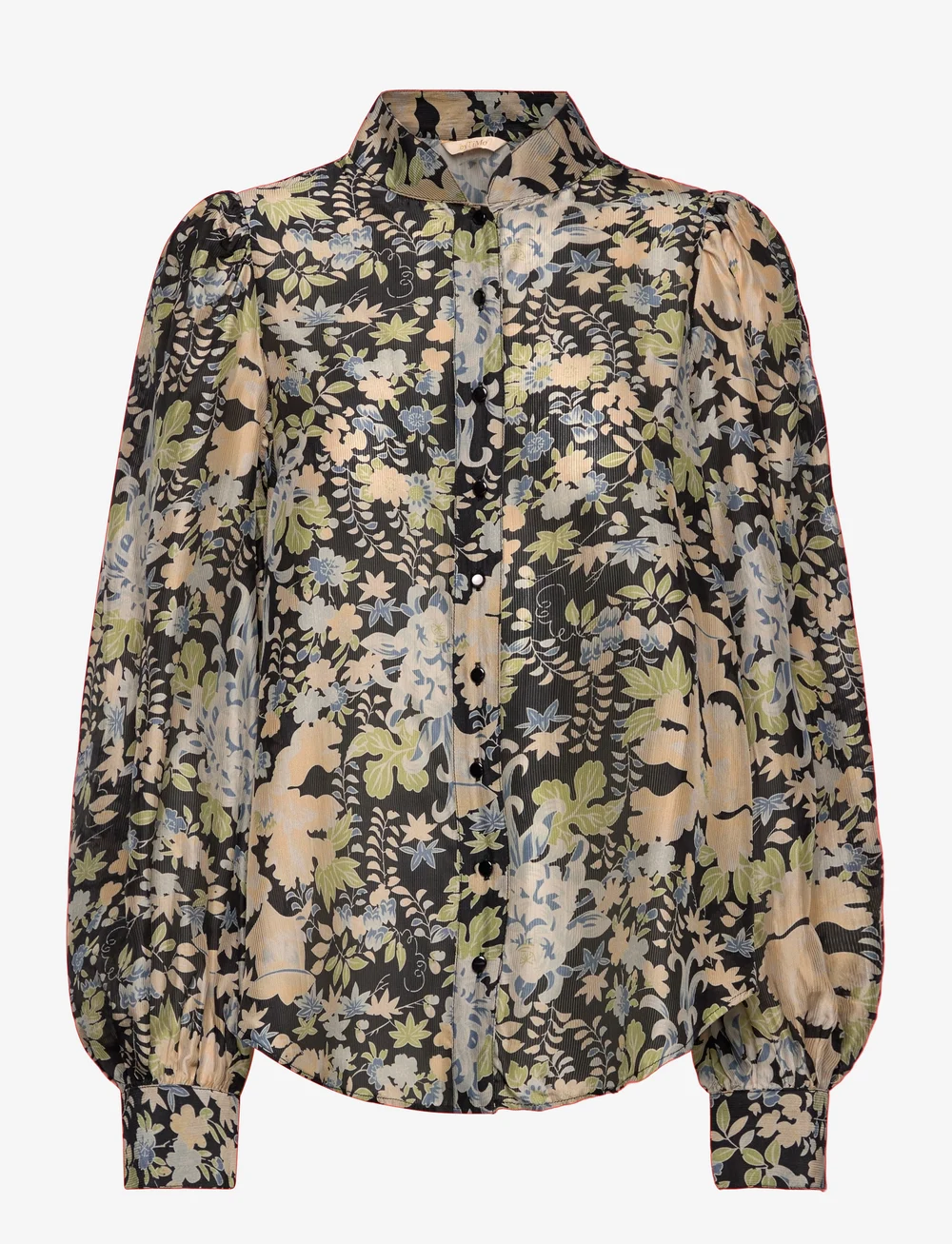 by Ti Mo - Striped Organza Blouse** - langärmlige blusen - 509 - callidora - 0