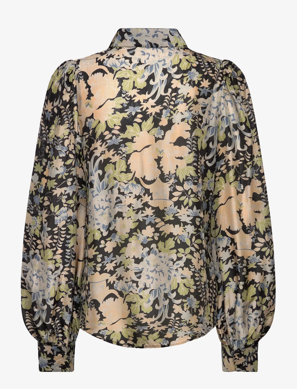 by Ti Mo - Striped Organza Blouse** - langärmlige blusen - 509 - callidora - 1