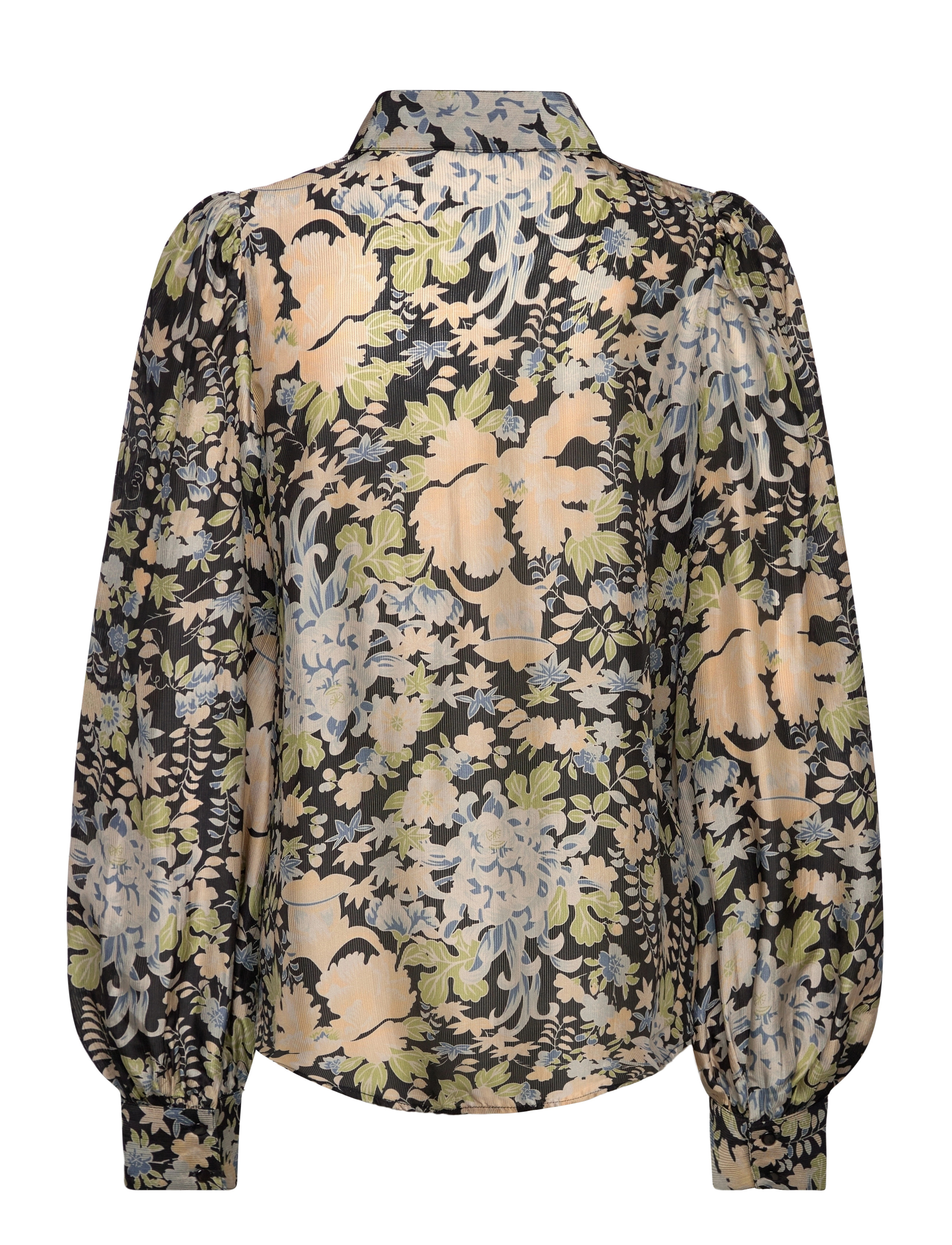by Ti Mo - Striped Organza Blouse** - blūzes ar garām piedurknēm - 509 - callidora - 1