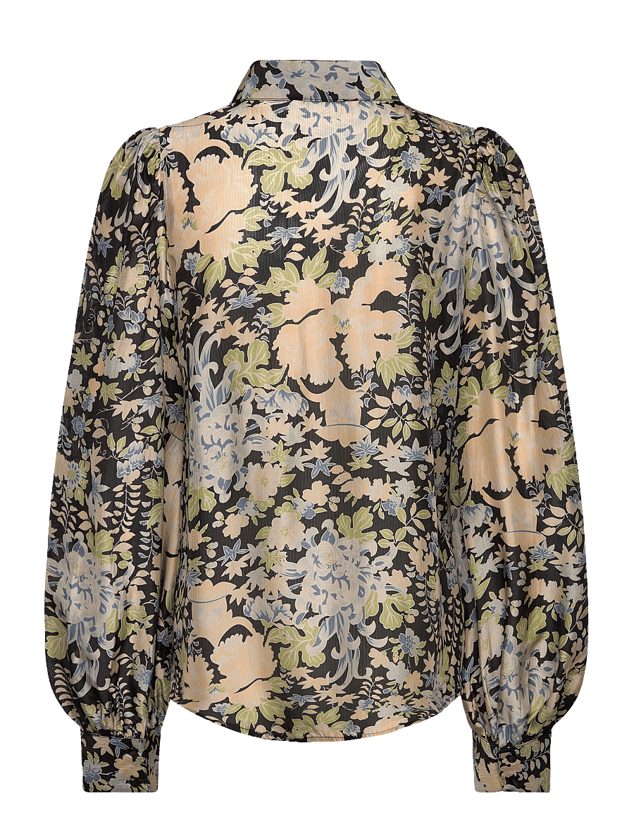 by Ti Mo - Striped Organza Blouse** - blūzes ar garām piedurknēm - 509 - callidora - 1