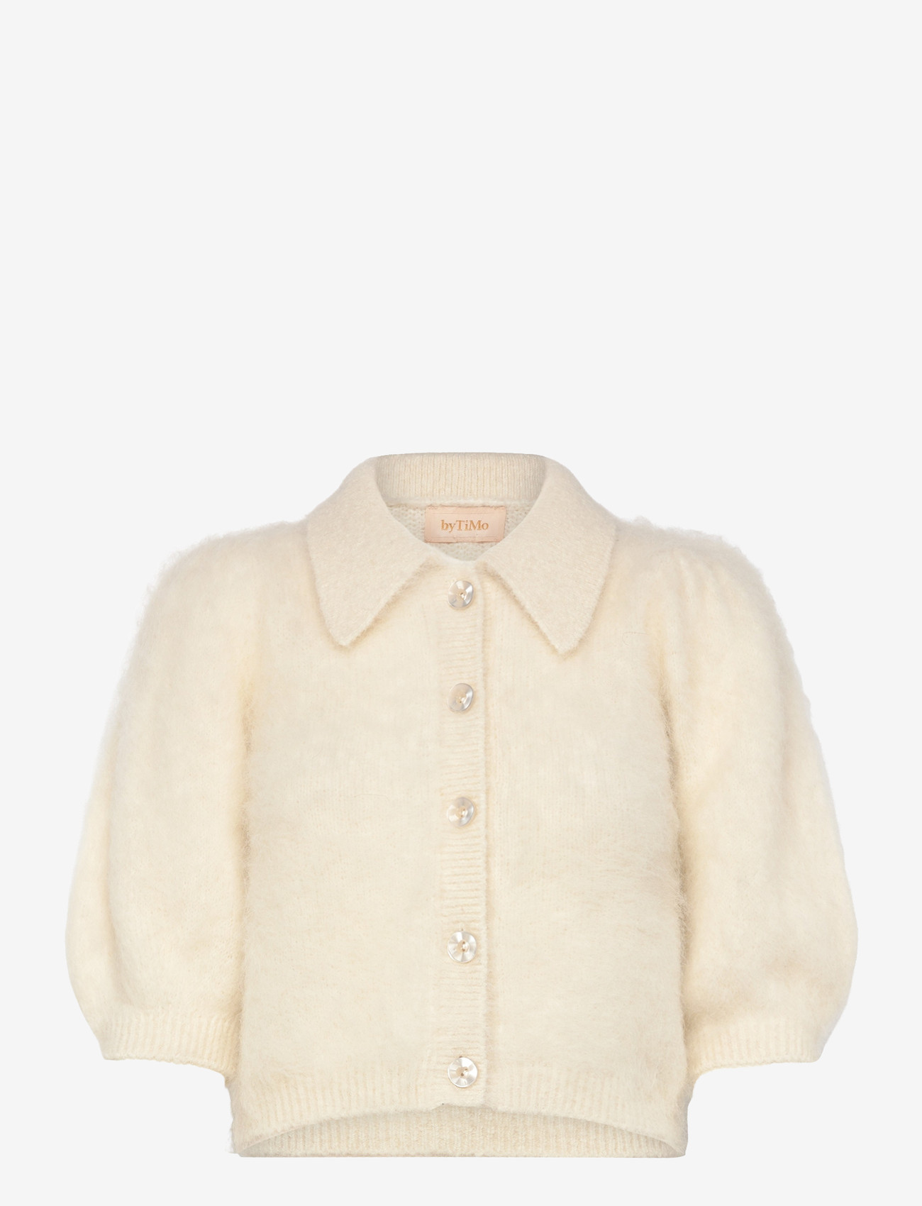 by Ti Mo - Hairy Knit Puffed Jacket - cardigans - 003 - off white - 0