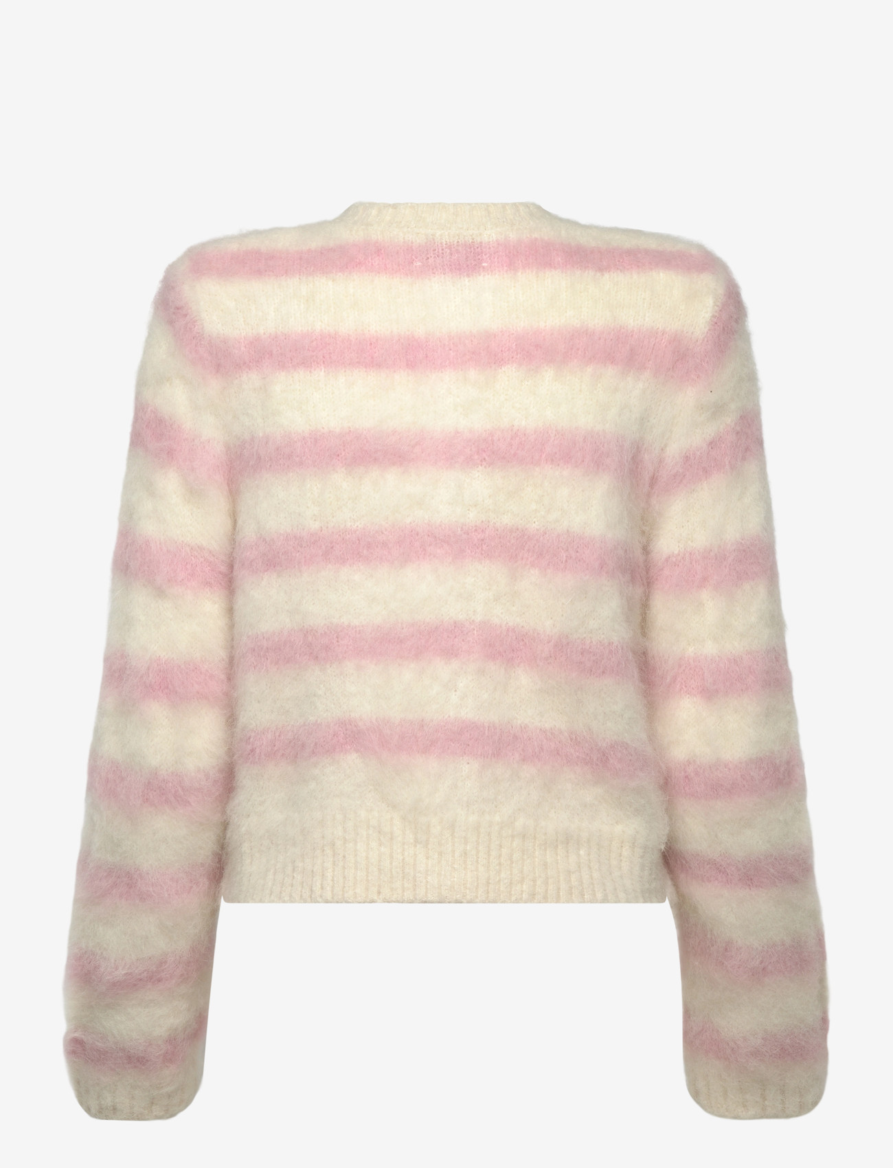by Ti Mo - Hairy Knit Jacket - wolljacken - 815 - pink stripe - 1