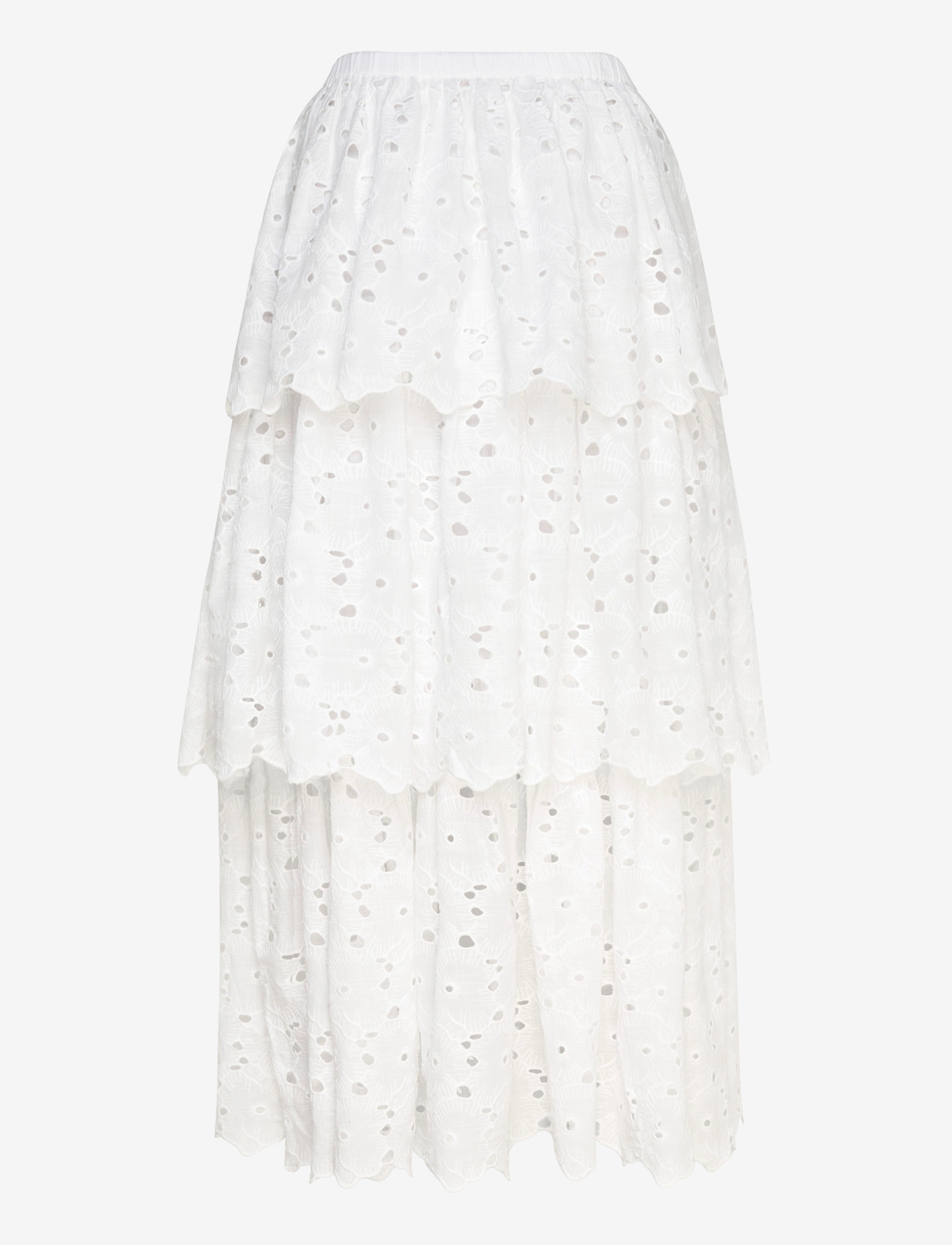 by Ti Mo - Broderie Anglaise Skirt - maxi nederdele - 001 - white - 1