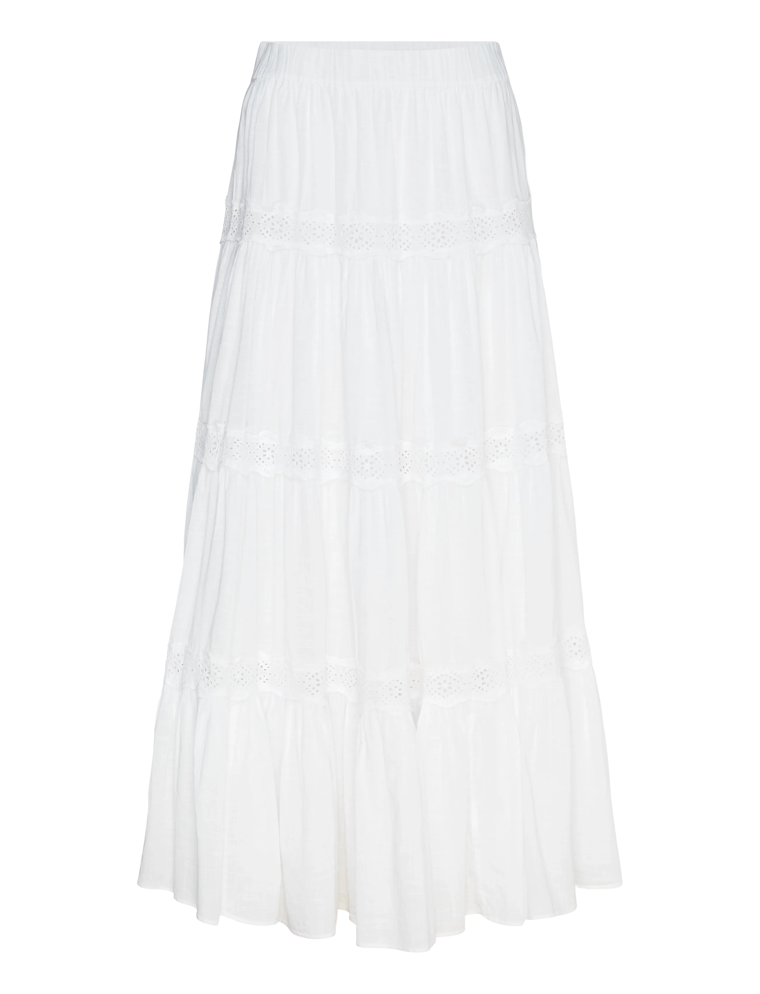 by Ti Mo Cotton Slub Skirt - Kampagne - 001 - WHITE / white