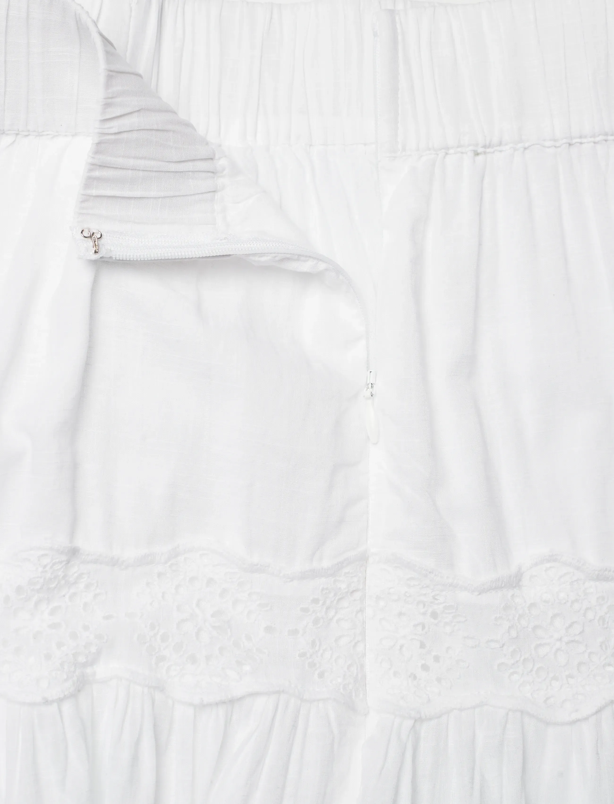by Ti Mo - Cotton Slub Skirt - maxi röcke - 001 - white - 5