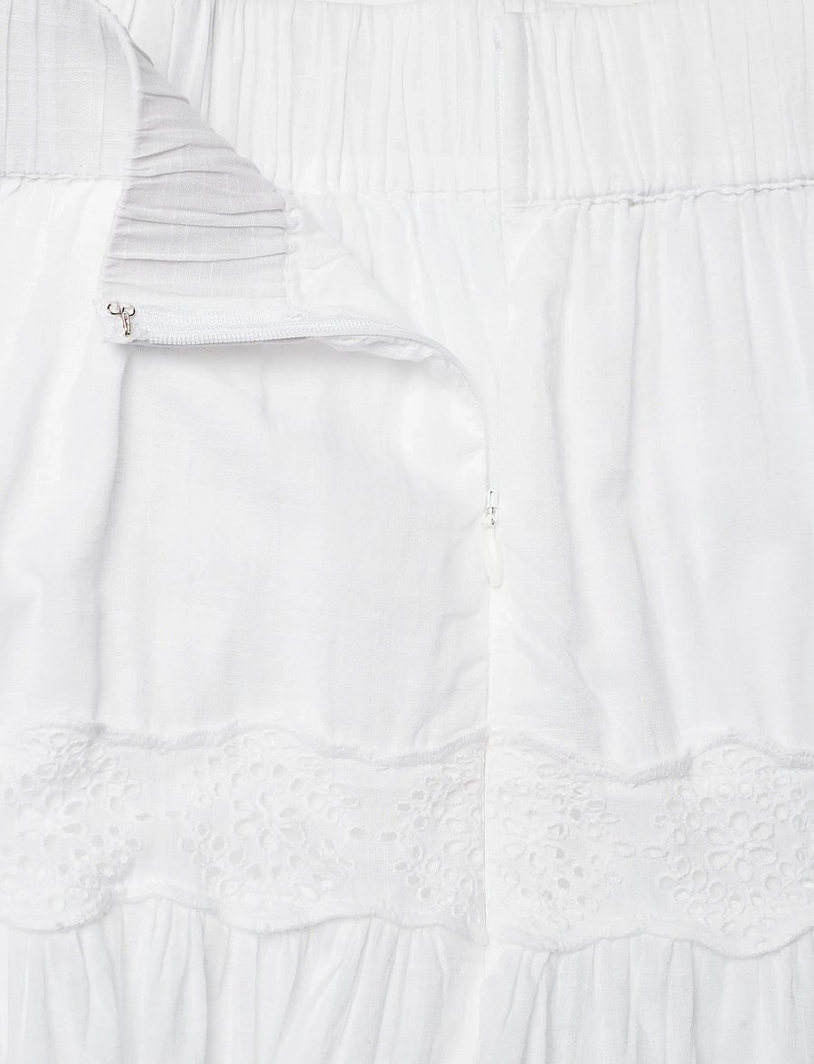 by Ti Mo - Cotton Slub Skirt - maxi röcke - 001 - white - 5
