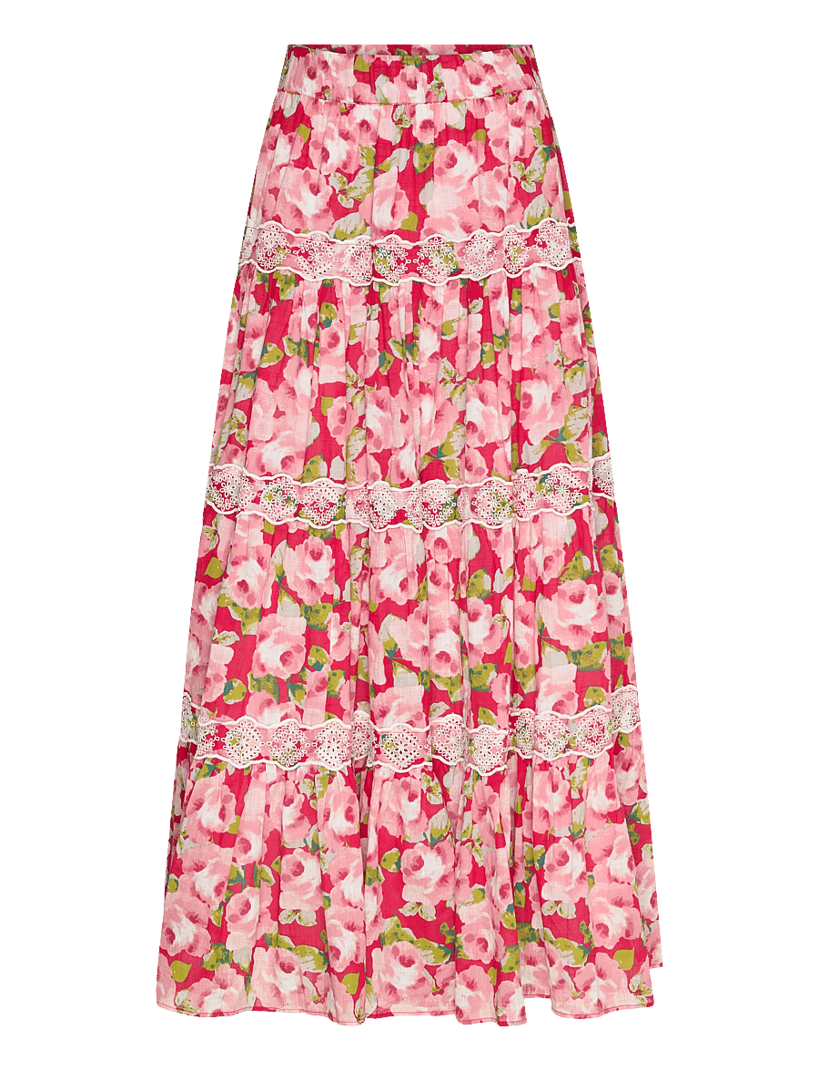 by Ti Mo - Cotton Slub Skirt - maxi röcke - 601 - romace - 0