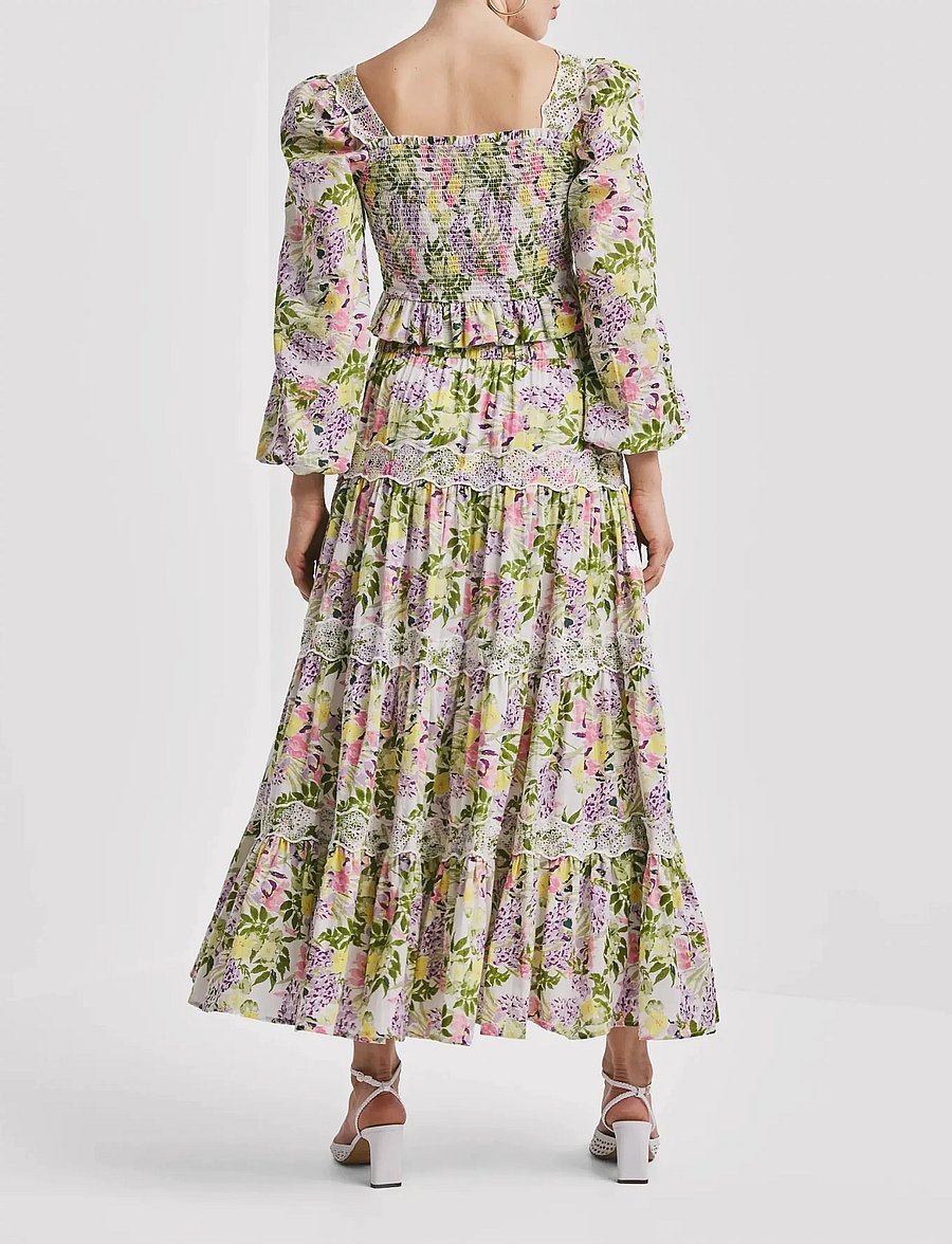 by Ti Mo - Cotton Slub Skirt - maxi röcke - 603 - summer lilacs - 3