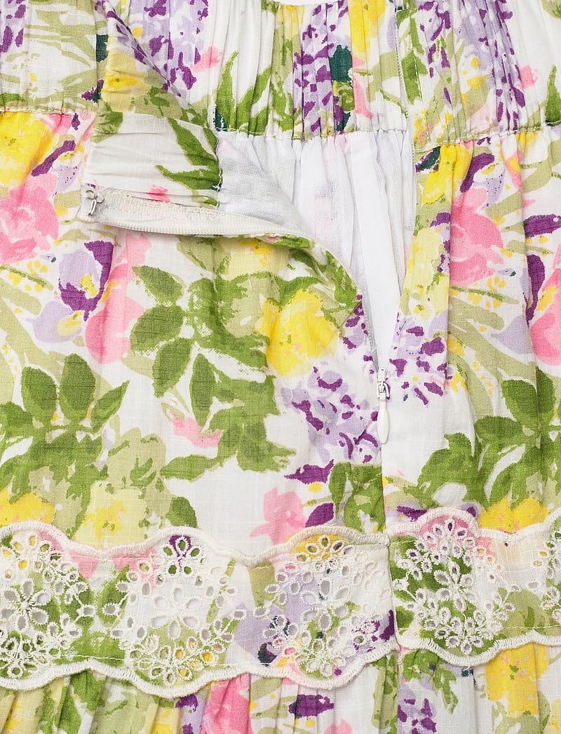 by Ti Mo - Cotton Slub Skirt - maxi skirts - 603 - summer lilacs - 4