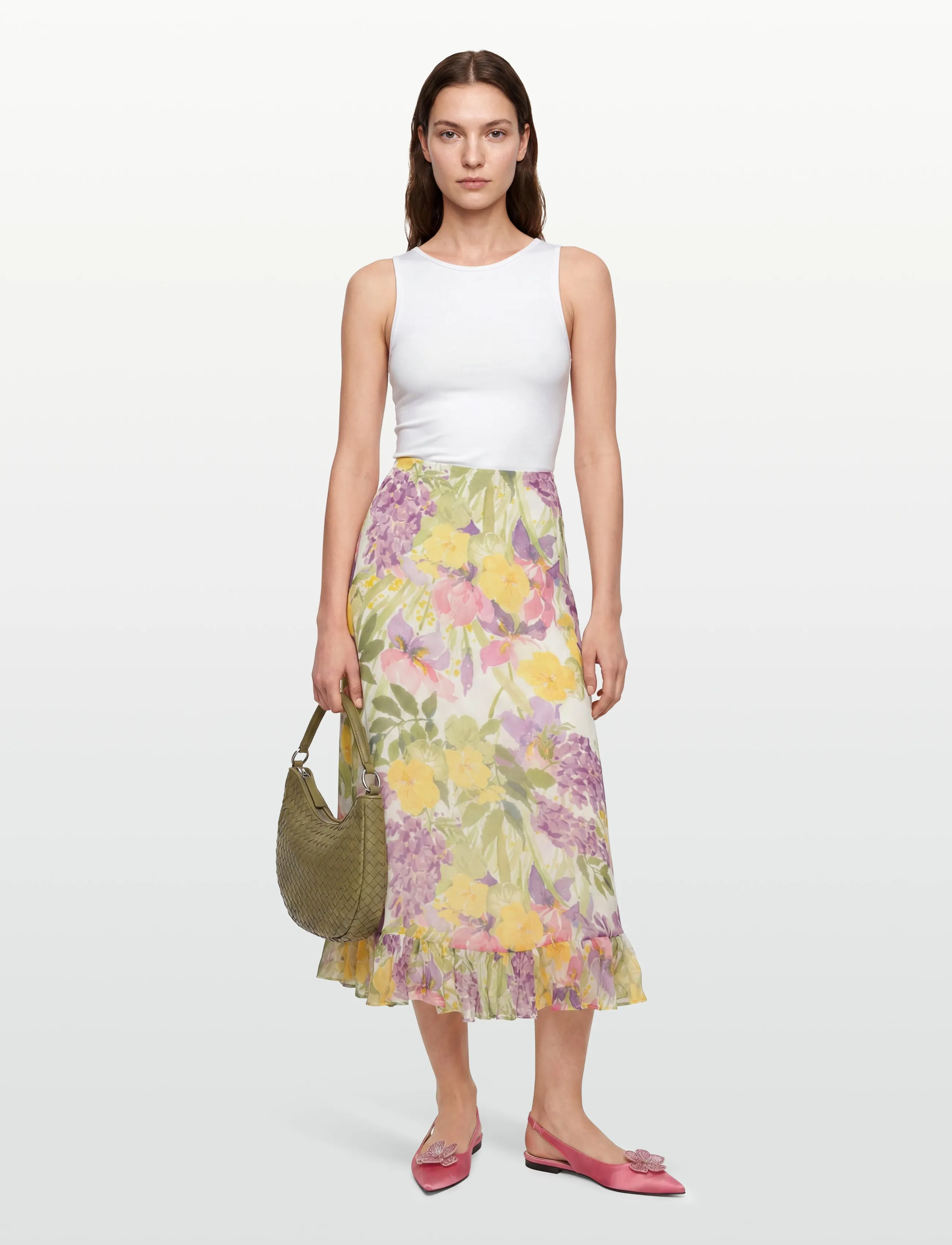 by Ti Mo - Organza Flounce Skirt - maxi röcke - 583 - springfield - 0