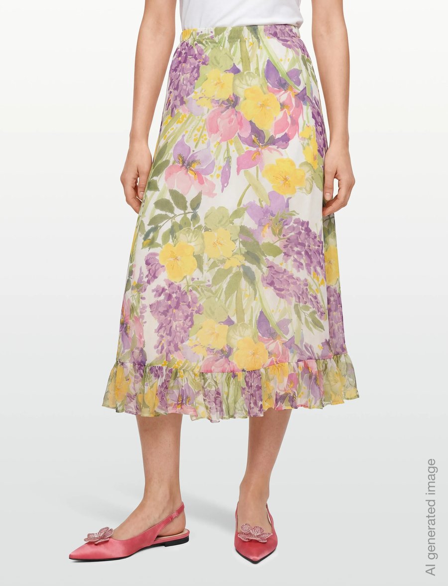 by Ti Mo - Organza Flounce Skirt - spódnice długie - 583 - springfield - 3
