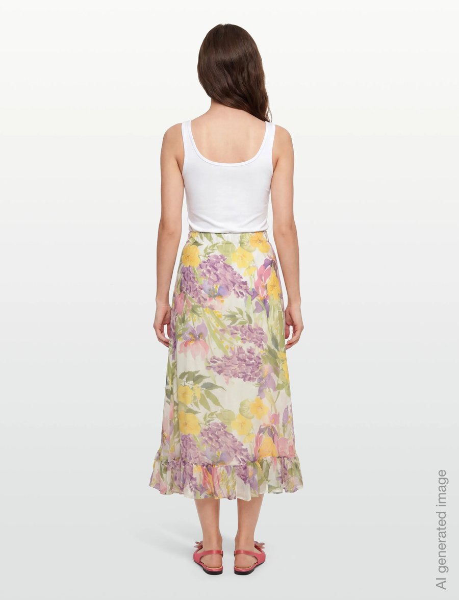 by Ti Mo - Organza Flounce Skirt - spódnice długie - 583 - springfield - 4