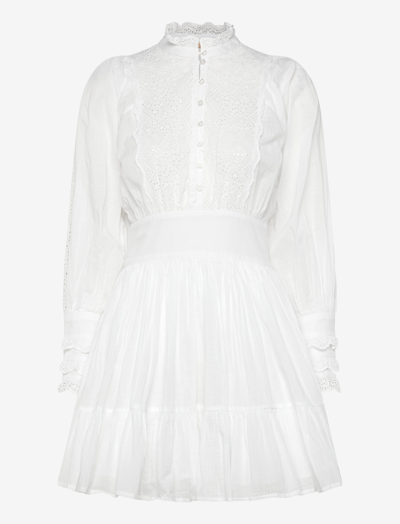 by Ti Mo - Cotton Slub Mini Dress - short dresses - 1-white - 0