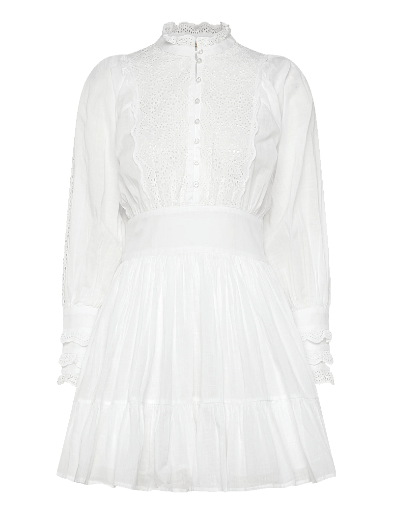 by Ti Mo - Cotton Slub Mini Dress - short dresses - 1-white - 0