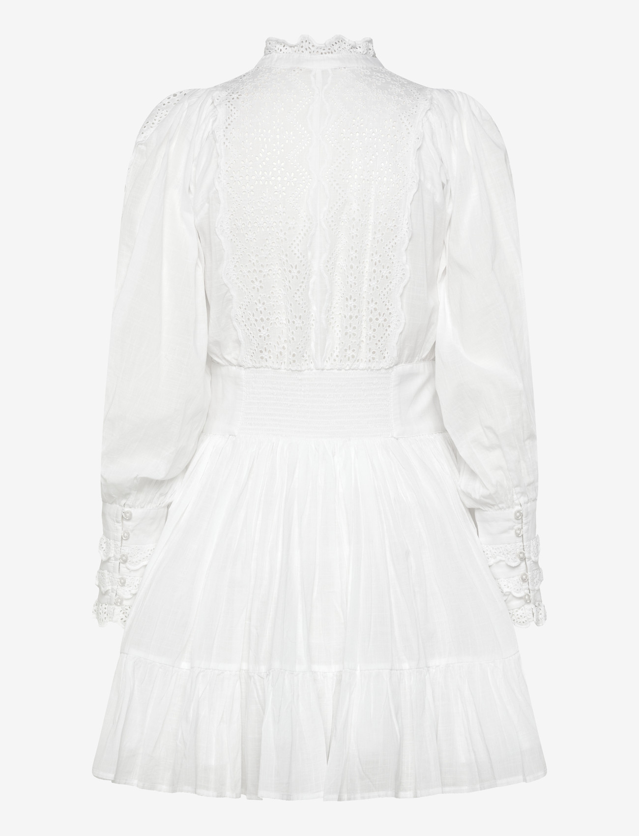 by Ti Mo - Cotton Slub Mini Dress - short dresses - 1-white - 1