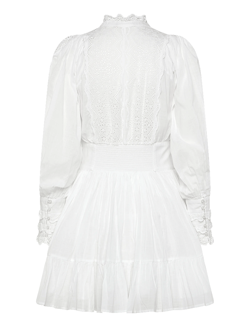 by Ti Mo - Cotton Slub Mini Dress - short dresses - 1-white - 1