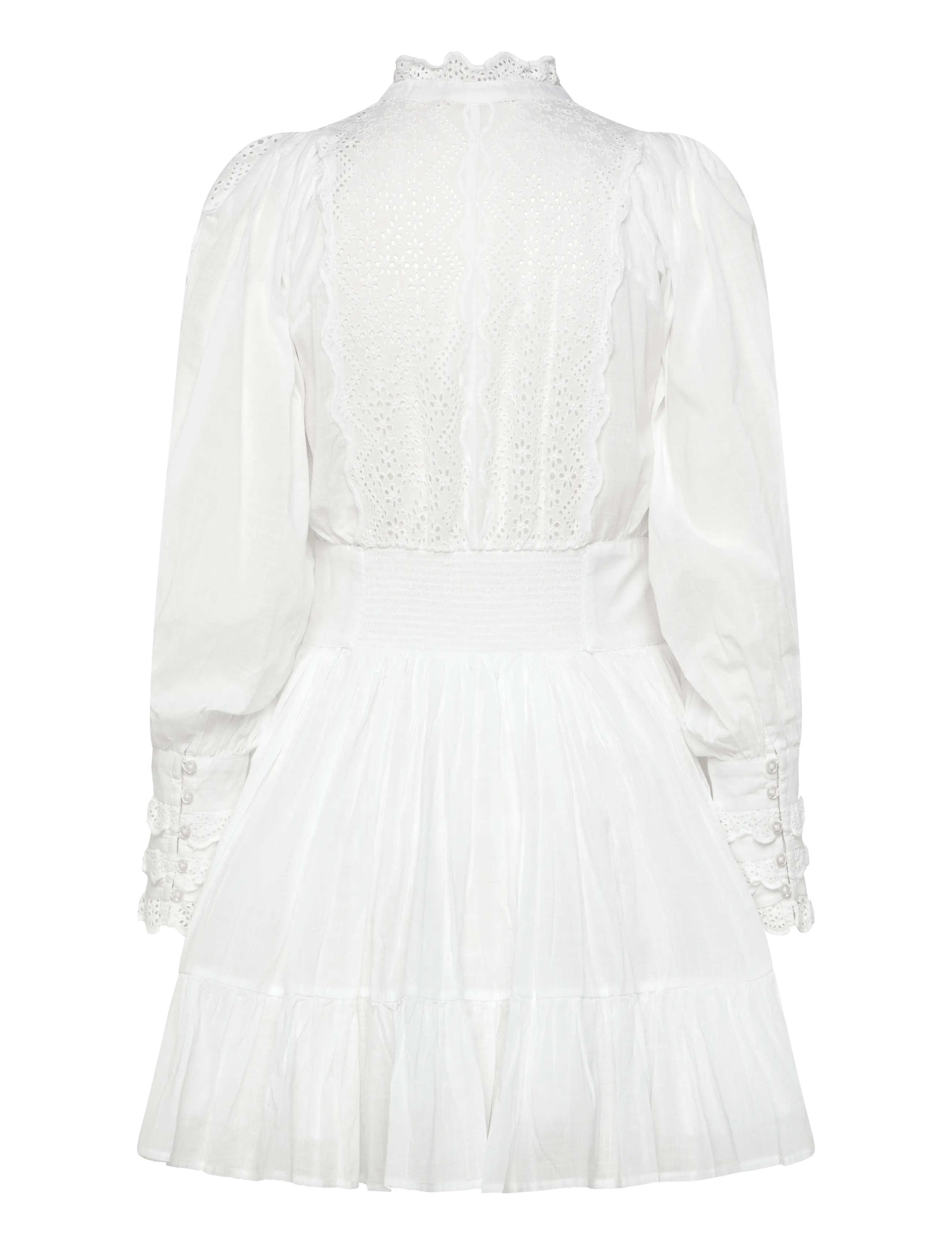 by Ti Mo - Cotton Slub Mini Dress - confirmation - 1-white - 2