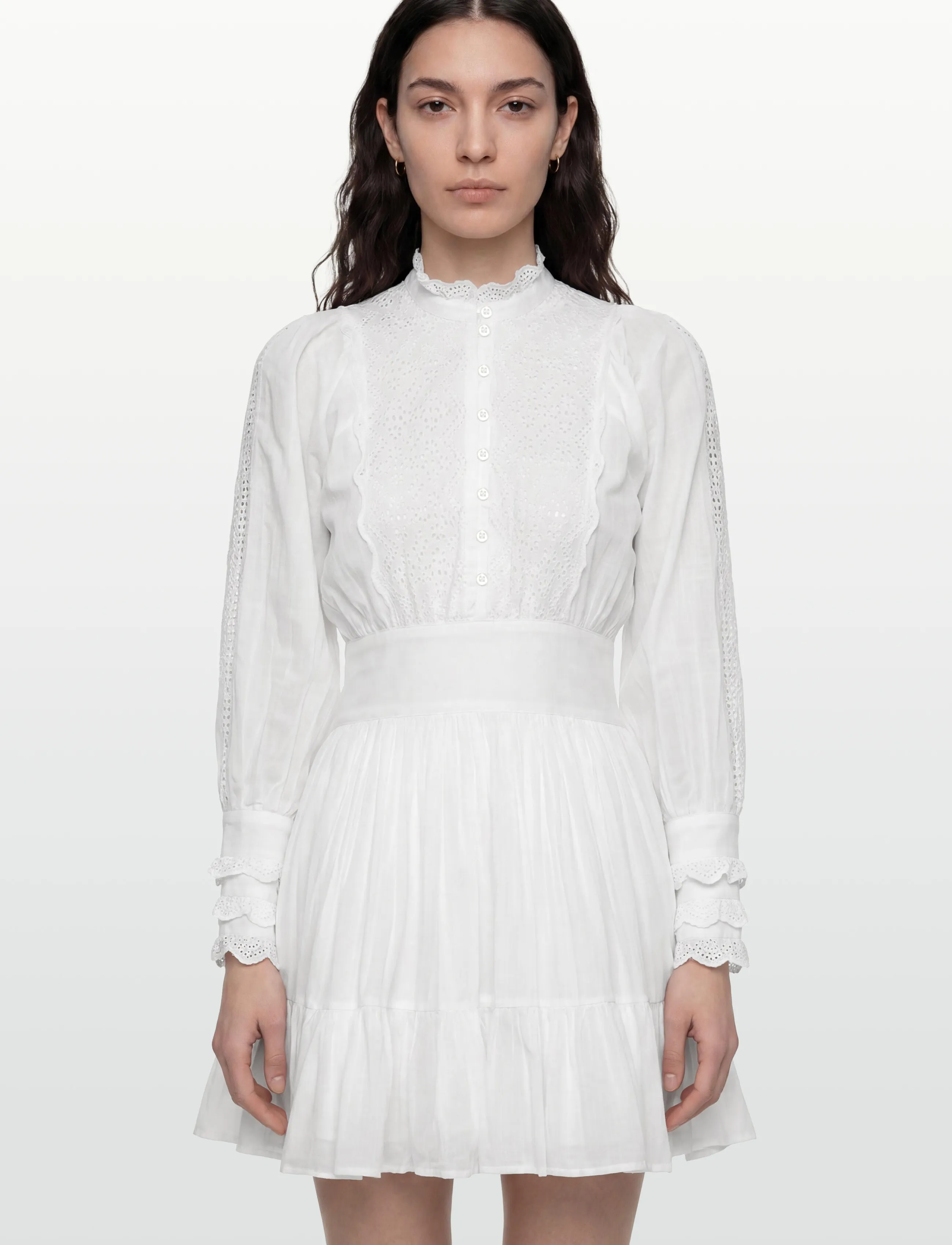 by Ti Mo - Cotton Slub Mini Dress - confirmation - 1-white - 5