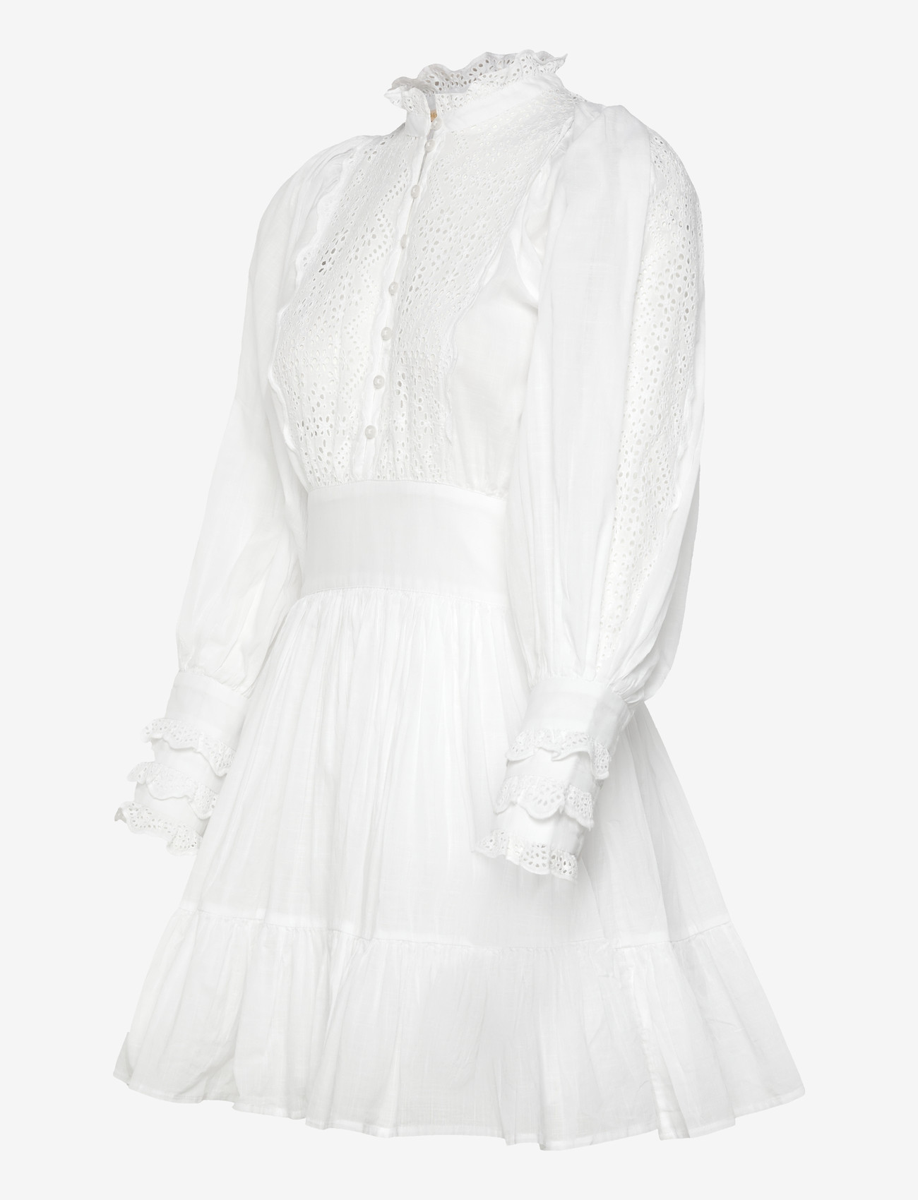 by Ti Mo - Cotton Slub Mini Dress - short dresses - 1-white - 2