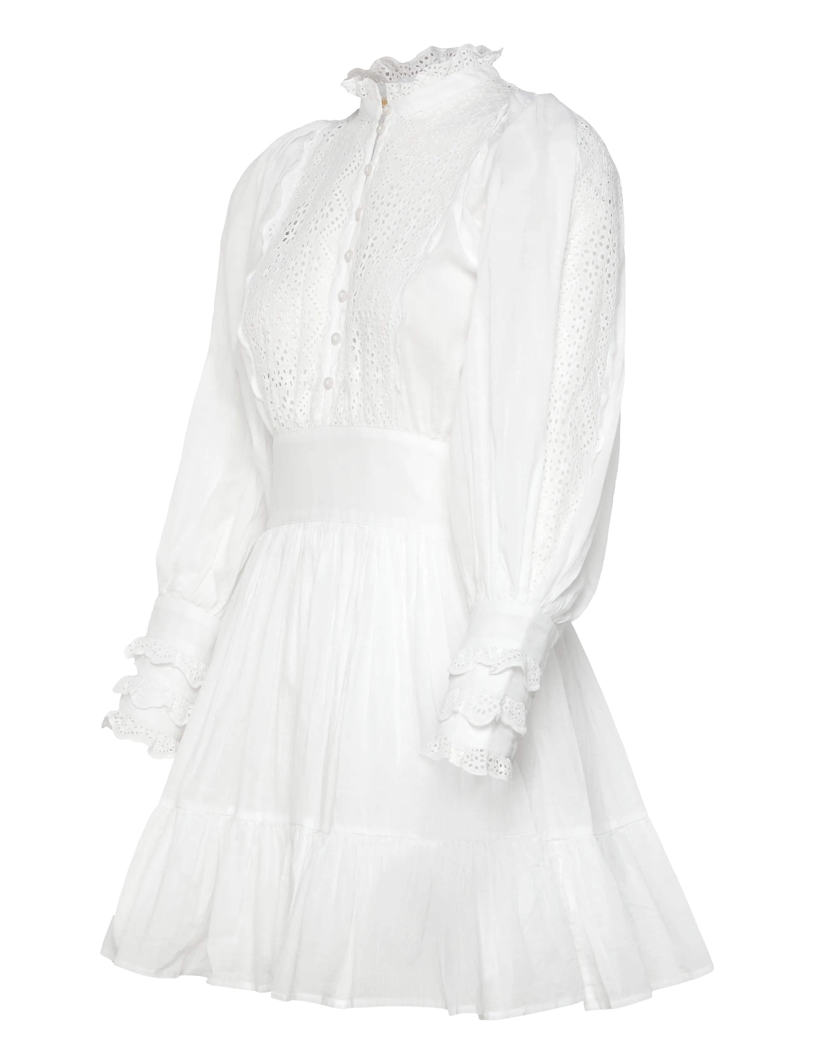 by Ti Mo - Cotton Slub Mini Dress - confirmation - 1-white - 3