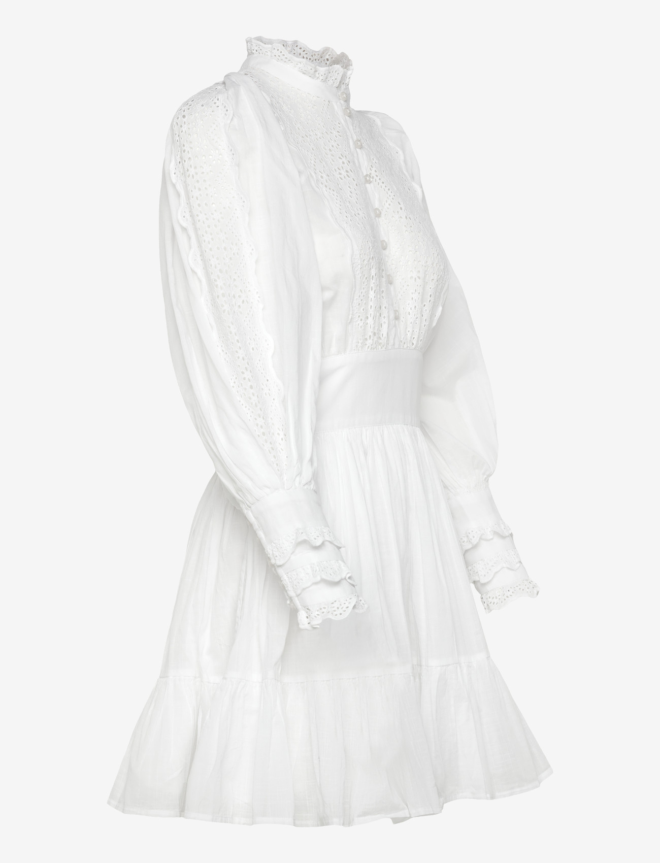 by Ti Mo - Cotton Slub Mini Dress - short dresses - 1-white - 3