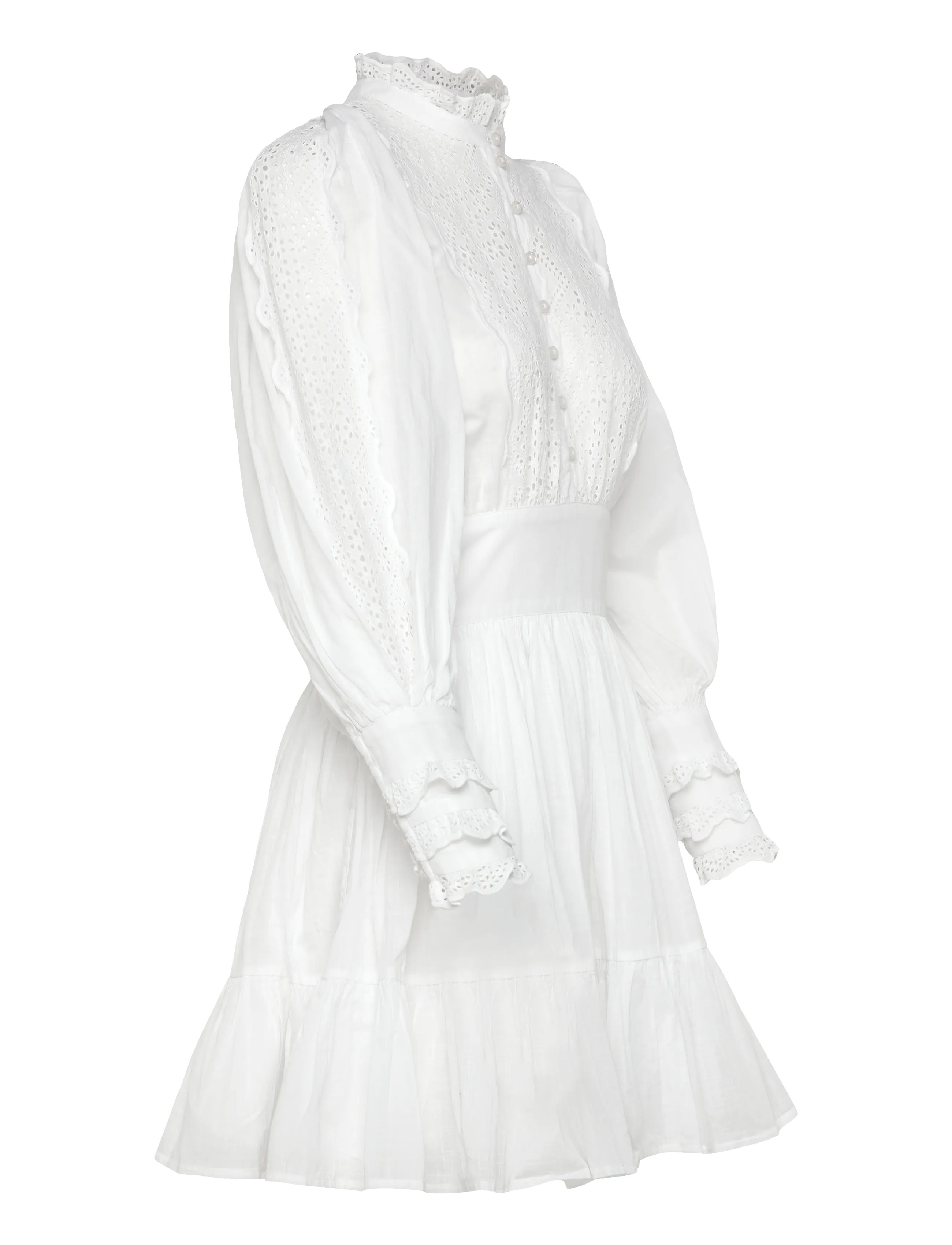 by Ti Mo - Cotton Slub Mini Dress - confirmation - 1-white - 4