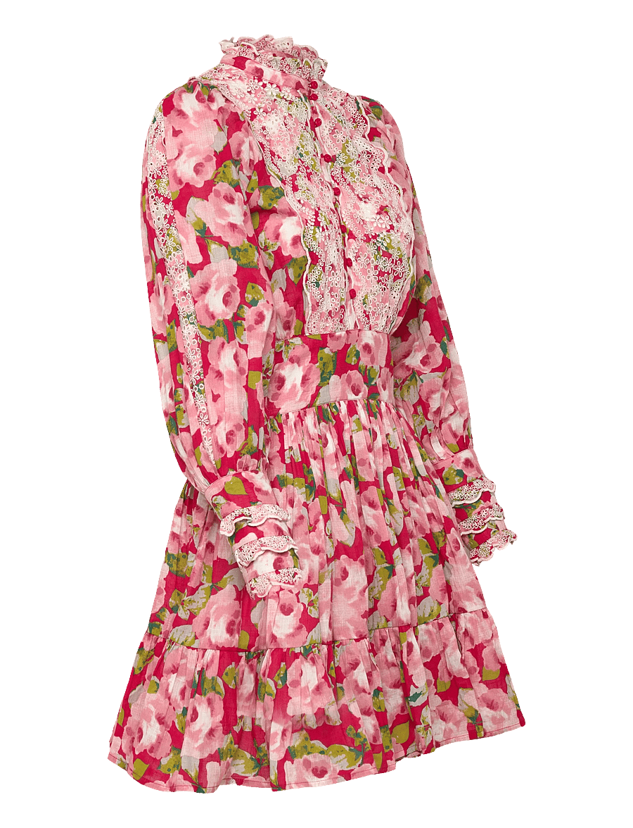 by Ti Mo - Cotton Slub Mini Dress - konfirmasjon - 601-romace - 3