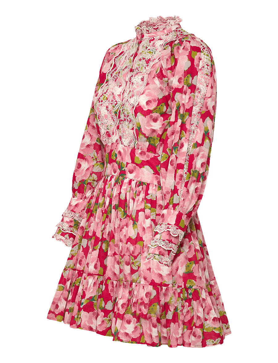 by Ti Mo - Cotton Slub Mini Dress - konfirmasjon - 601-romace - 4