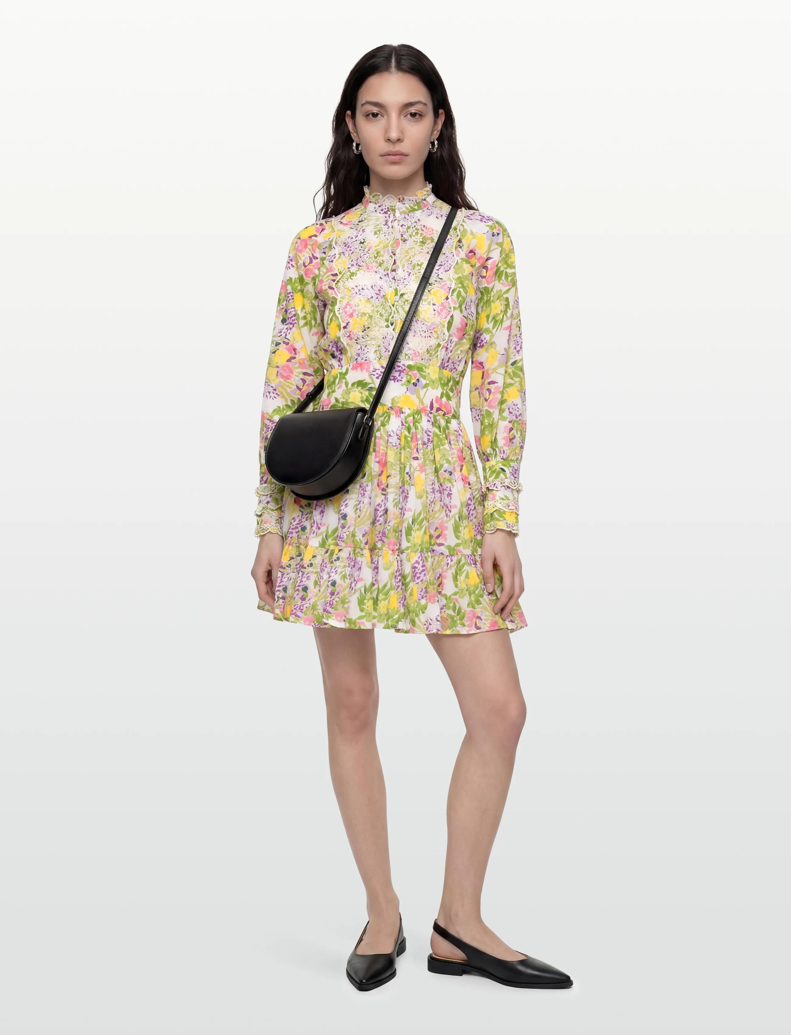 by Ti Mo Cotton Slub Mini Dress - byTiMo - 603-SUMMERLILACS / green