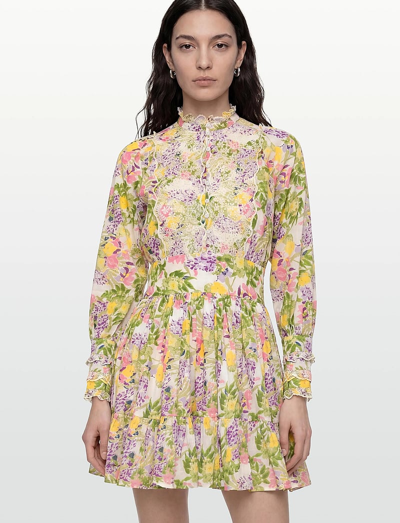 by Ti Mo - Cotton Slub Mini Dress - konfirmationstøj - 603-summerlilacs - 5