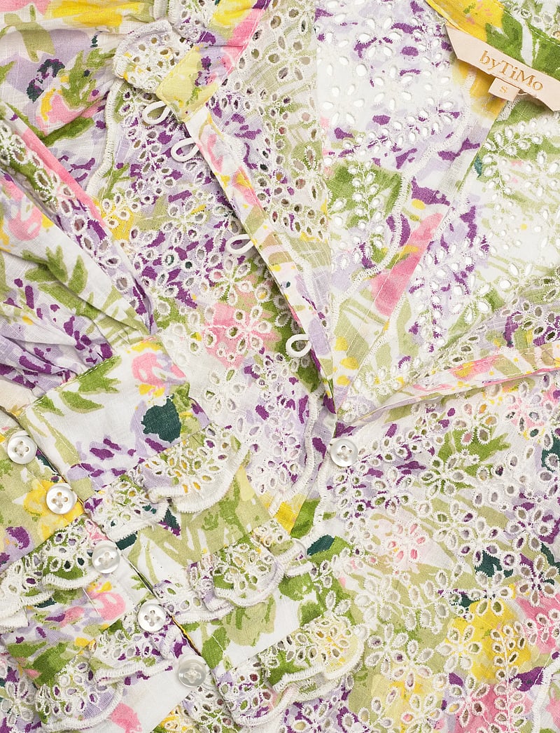 by Ti Mo - Cotton Slub Mini Dress - short dresses - 603-summerlilacs - 4