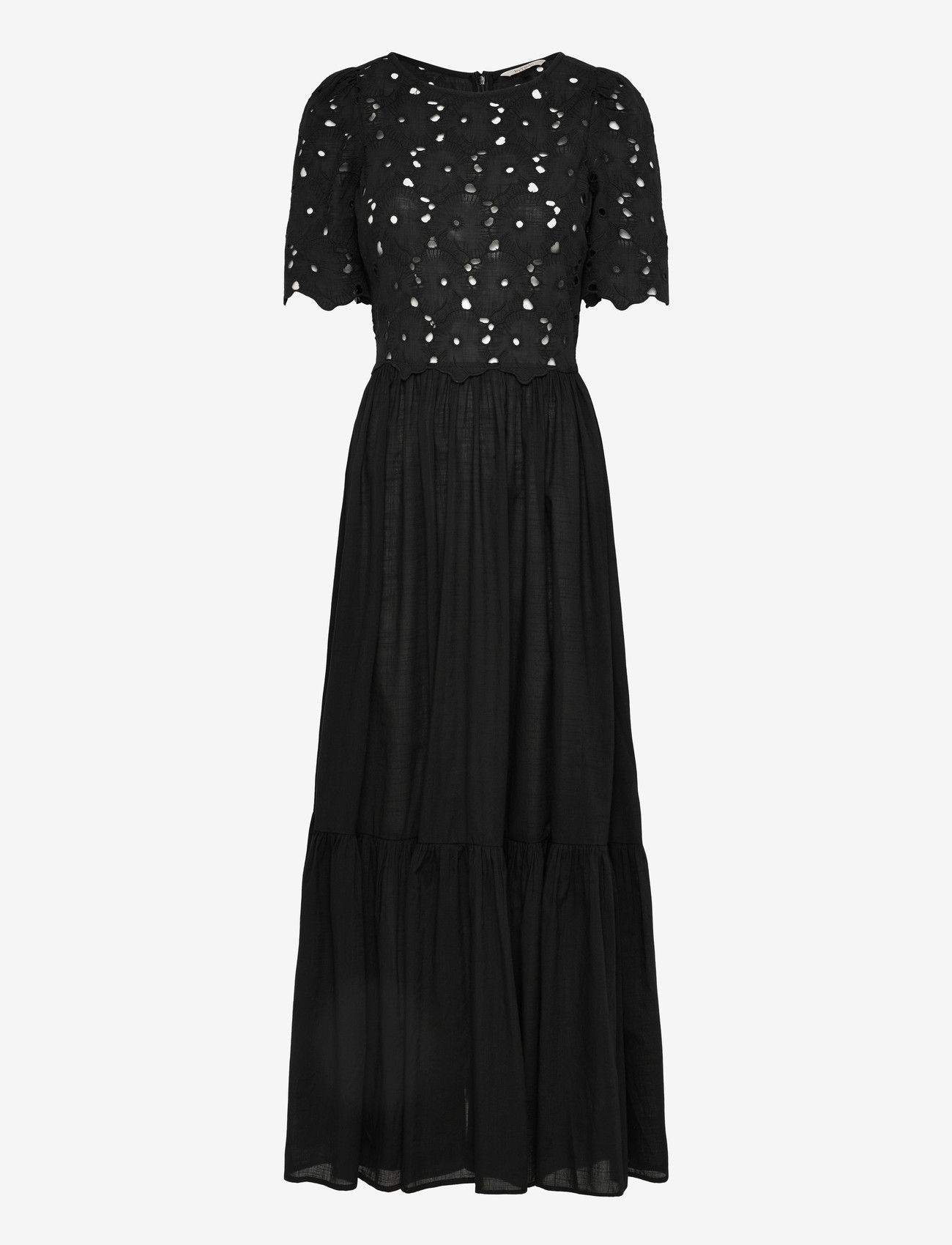 by Ti Mo - Broderie Anglaise Maxi Dress - maxi kjoler - 99-black - 0