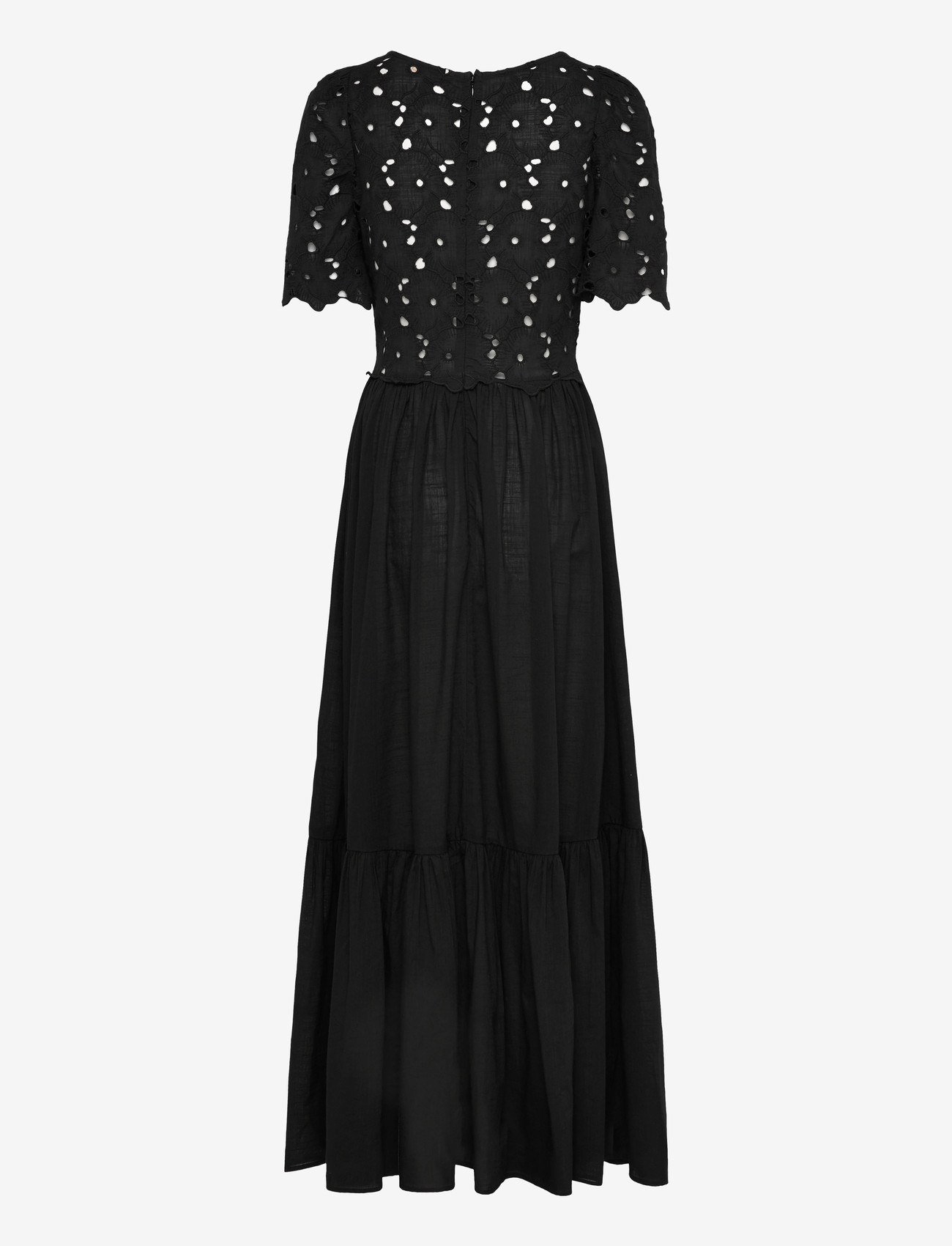 by Ti Mo - Broderie Anglaise Maxi Dress - maxi kjoler - 99-black - 1