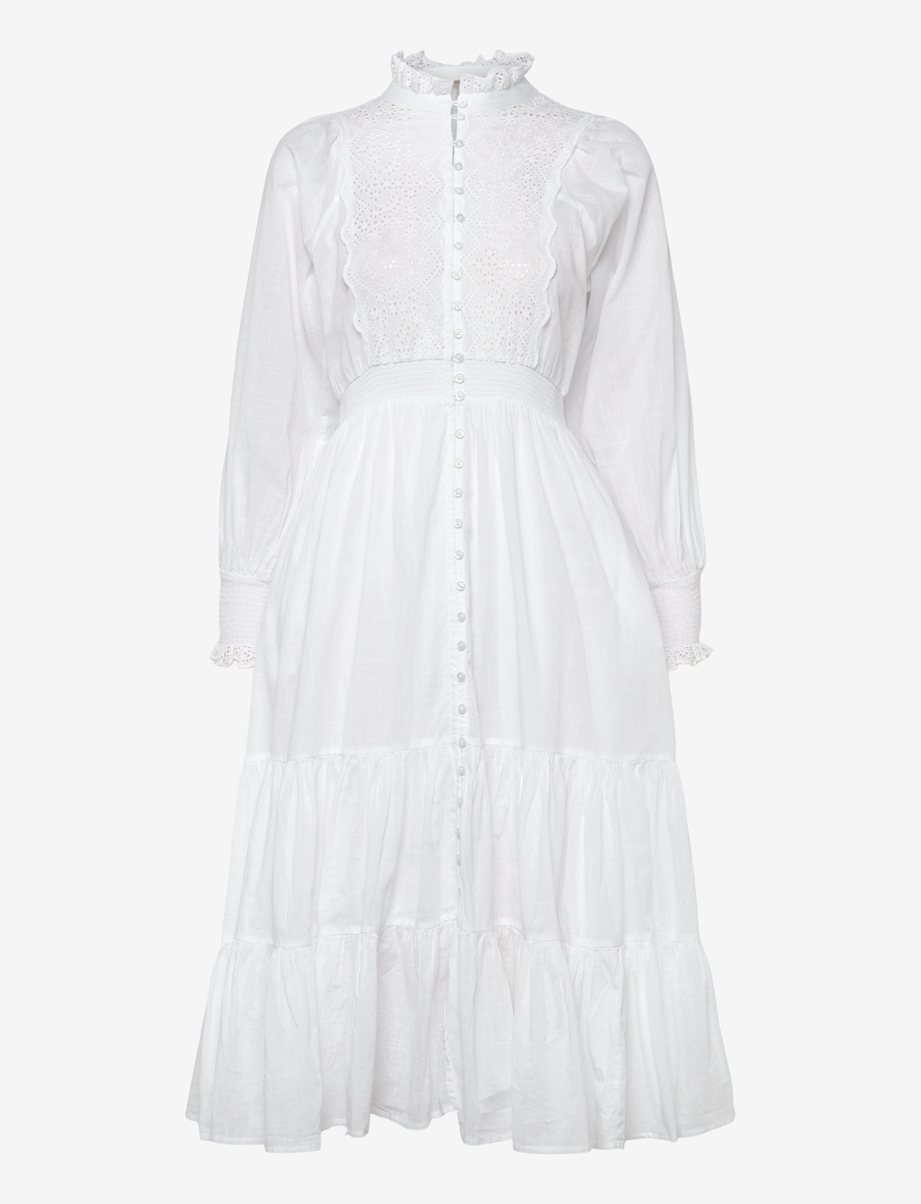 by Ti Mo - Cotton Slub Midi Dress - midi dresses - 1-white - 0