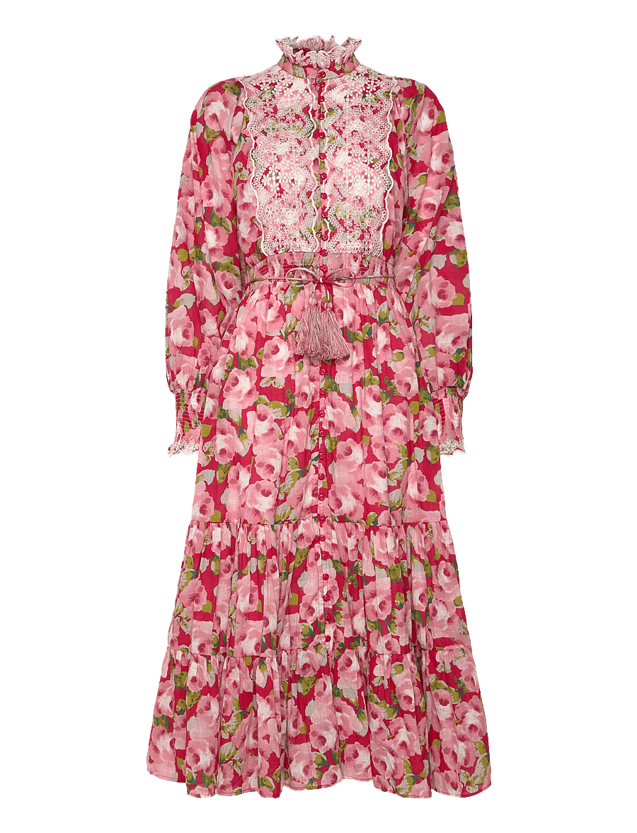 by Ti Mo - Cotton Slub Midi Dress - konfirmationstøj - 601-romace - 1