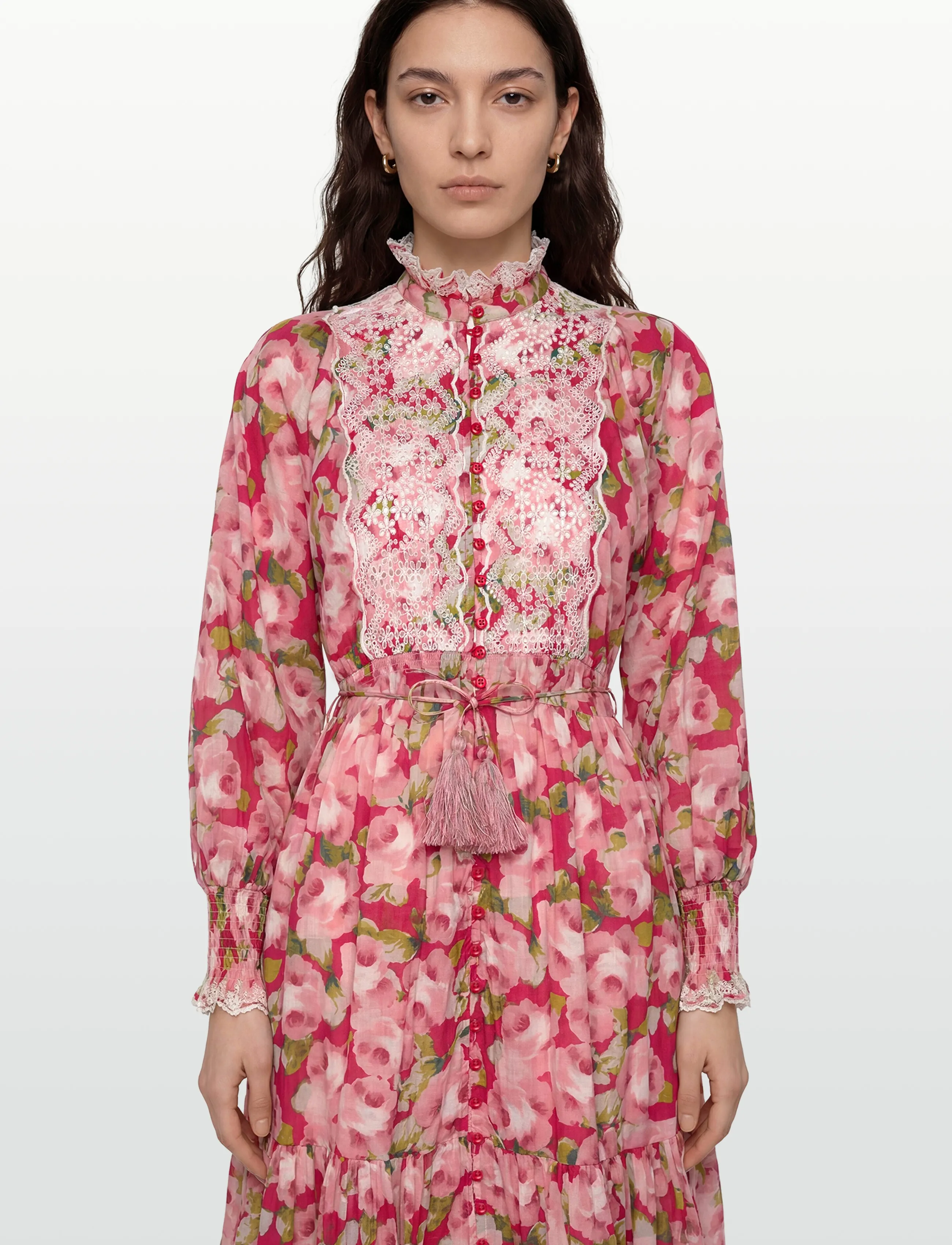 by Ti Mo - Cotton Slub Midi Dress - konfirmationstøj - 601-romace - 5