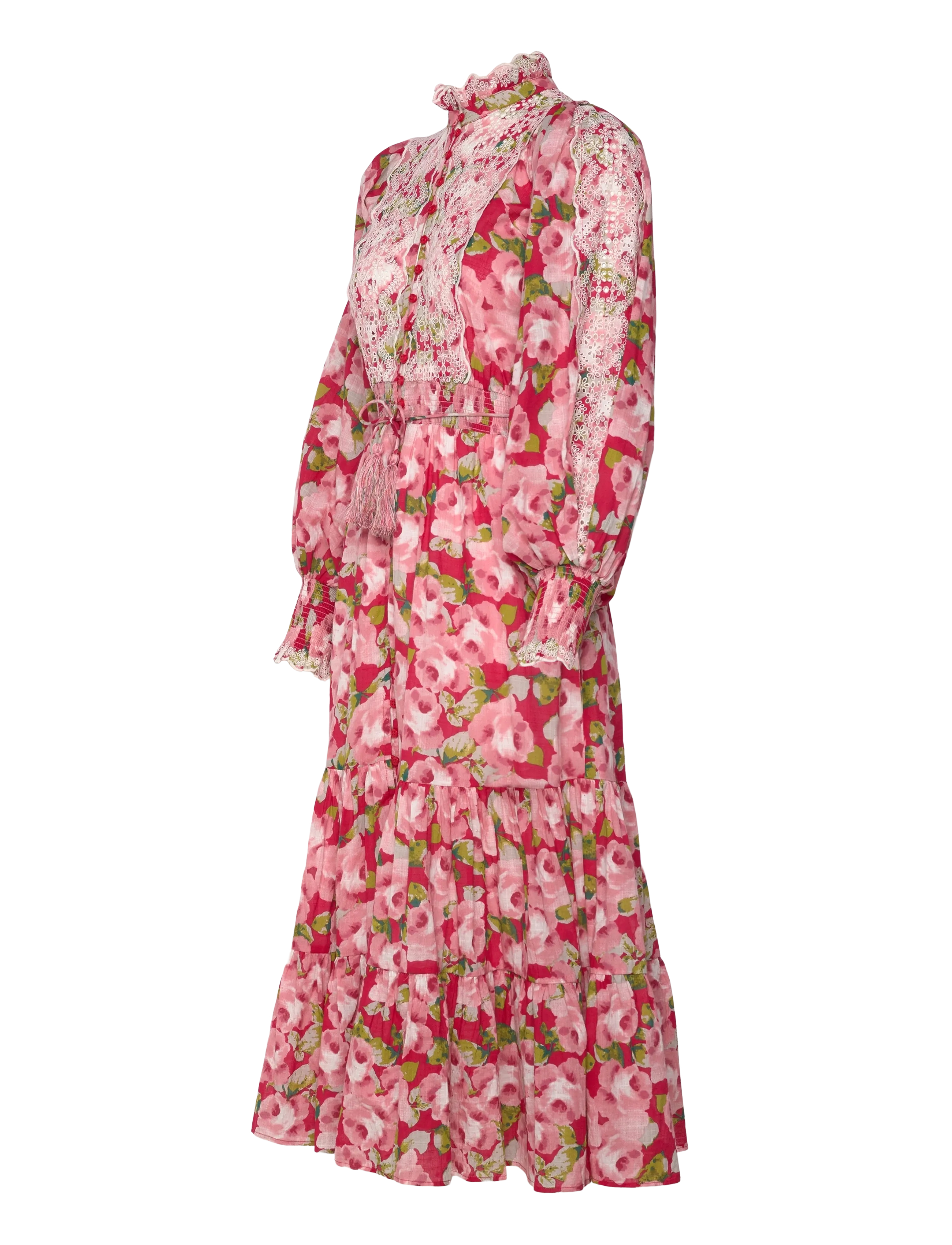 by Ti Mo - Cotton Slub Midi Dress - konfirmationstøj - 601-romace - 3