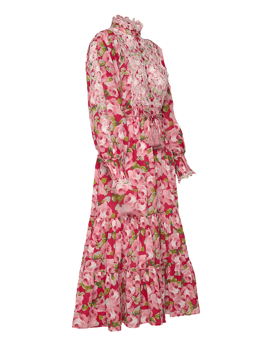 by Ti Mo - Cotton Slub Midi Dress - konfirmationstøj - 601-romace - 4