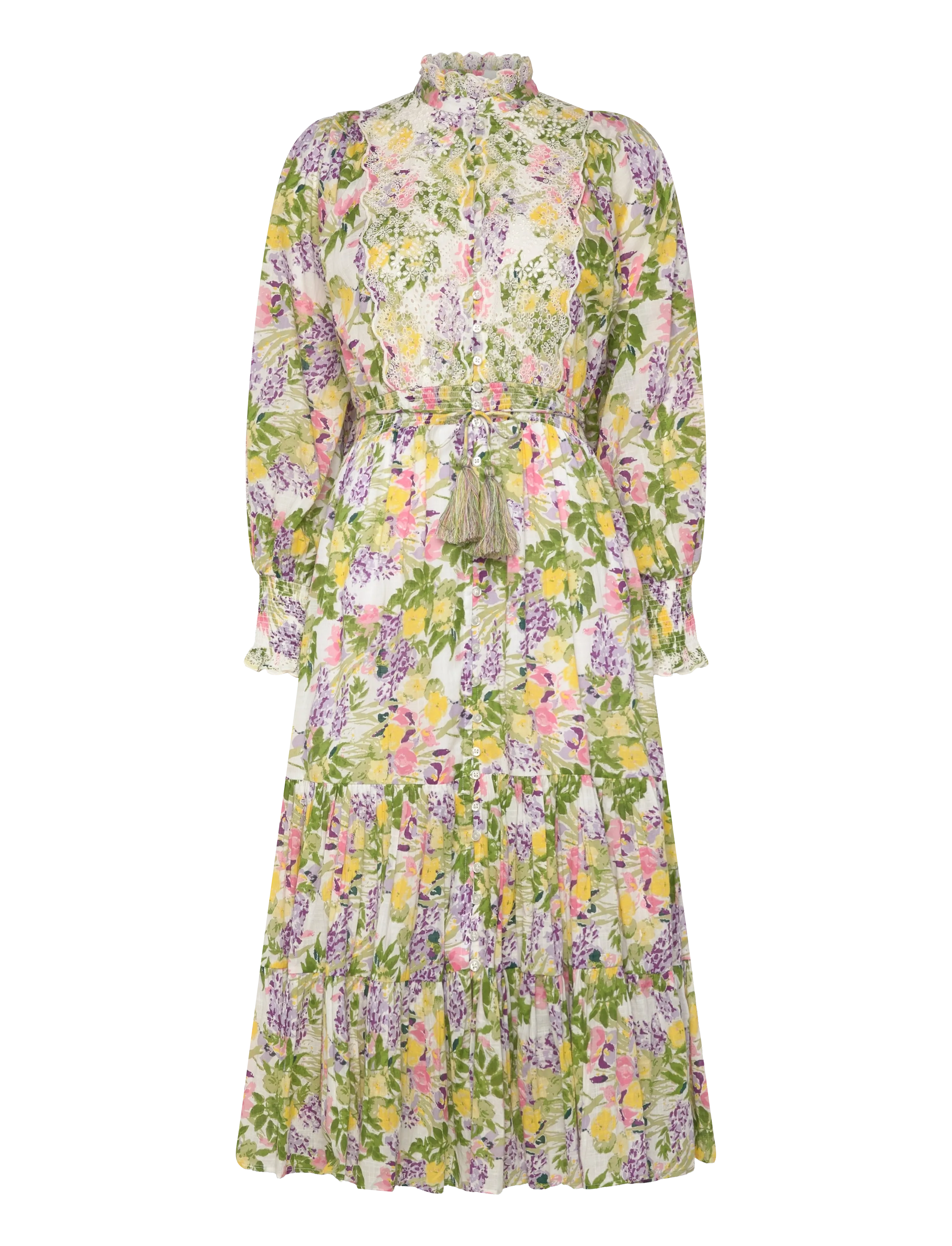 by Ti Mo Cotton Slub Midi Dress - byTiMo - 603-SUMMERLILACS / green