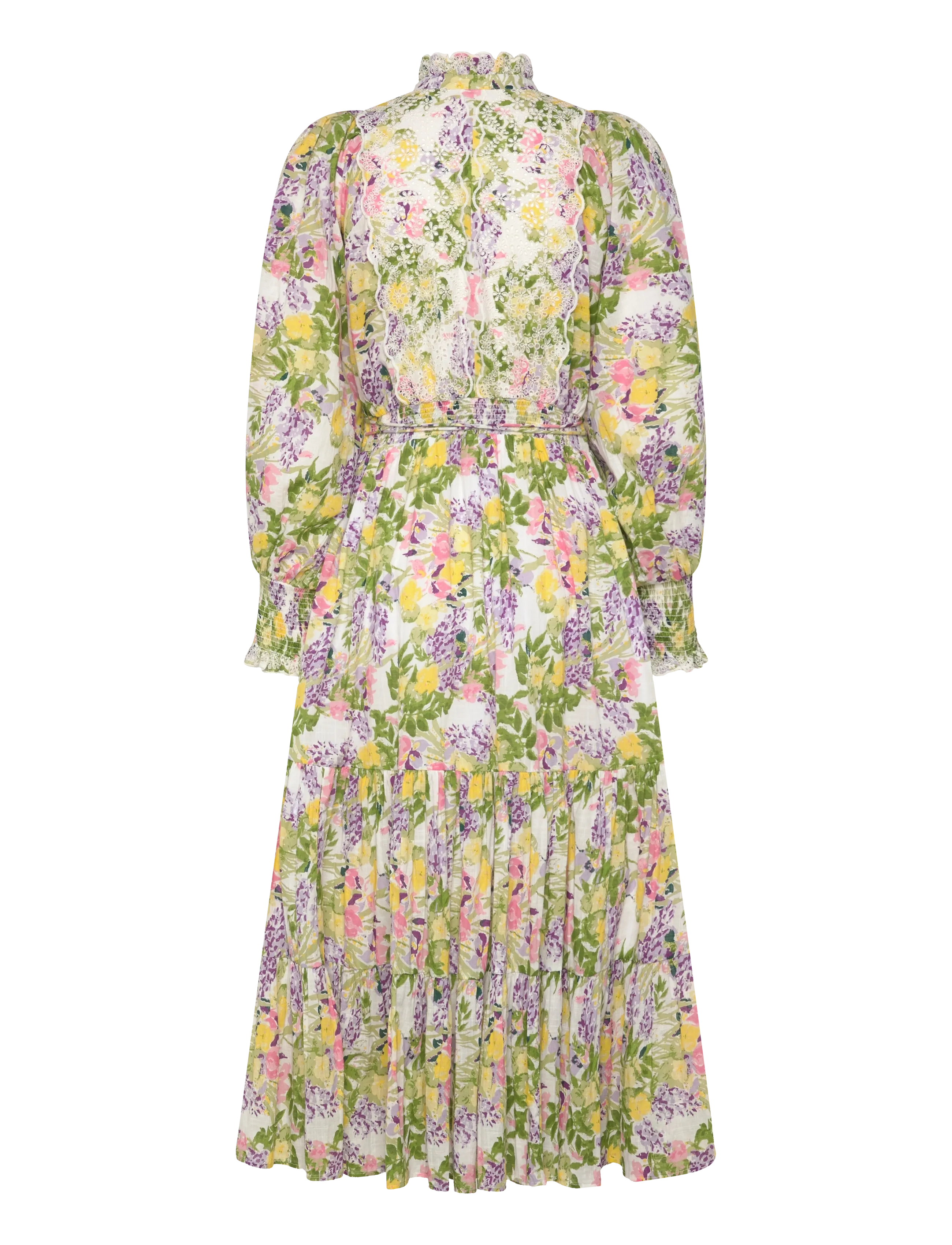 by Ti Mo - Cotton Slub Midi Dress - konfirmationstøj - 603-summerlilacs - 2