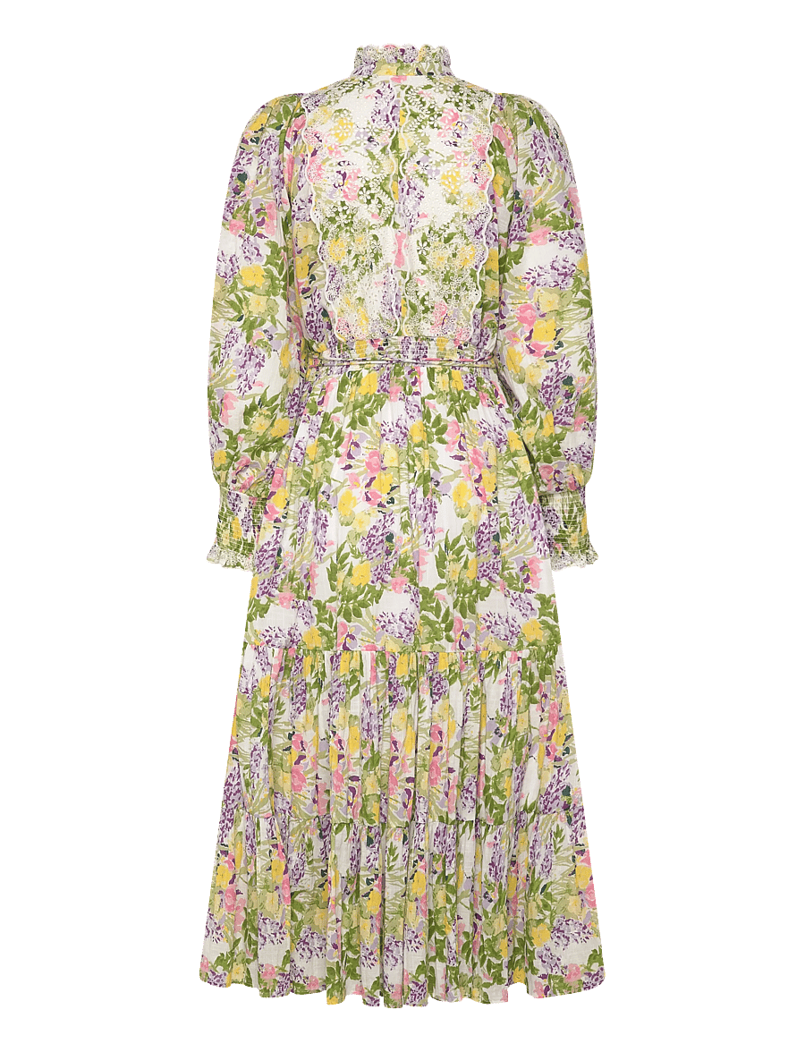 by Ti Mo - Cotton Slub Midi Dress - konfirmationstøj - 603-summerlilacs - 2