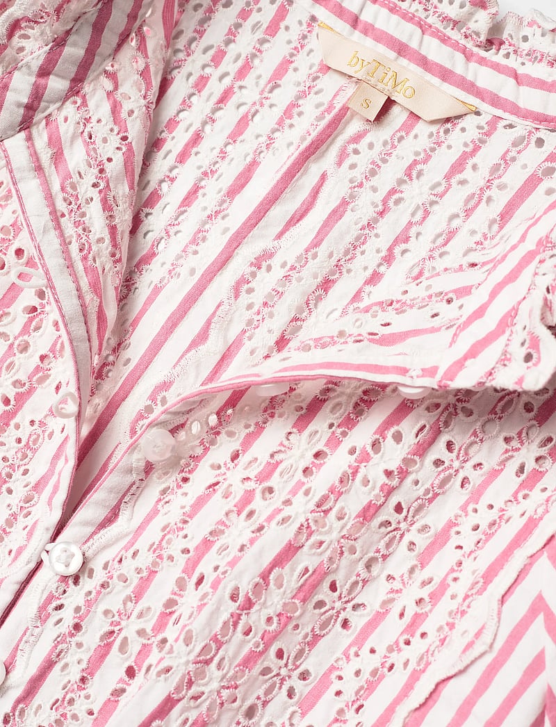 by Ti Mo - Seersucker Mini Dress - zomerjurken - 818-pinkstripe - 2