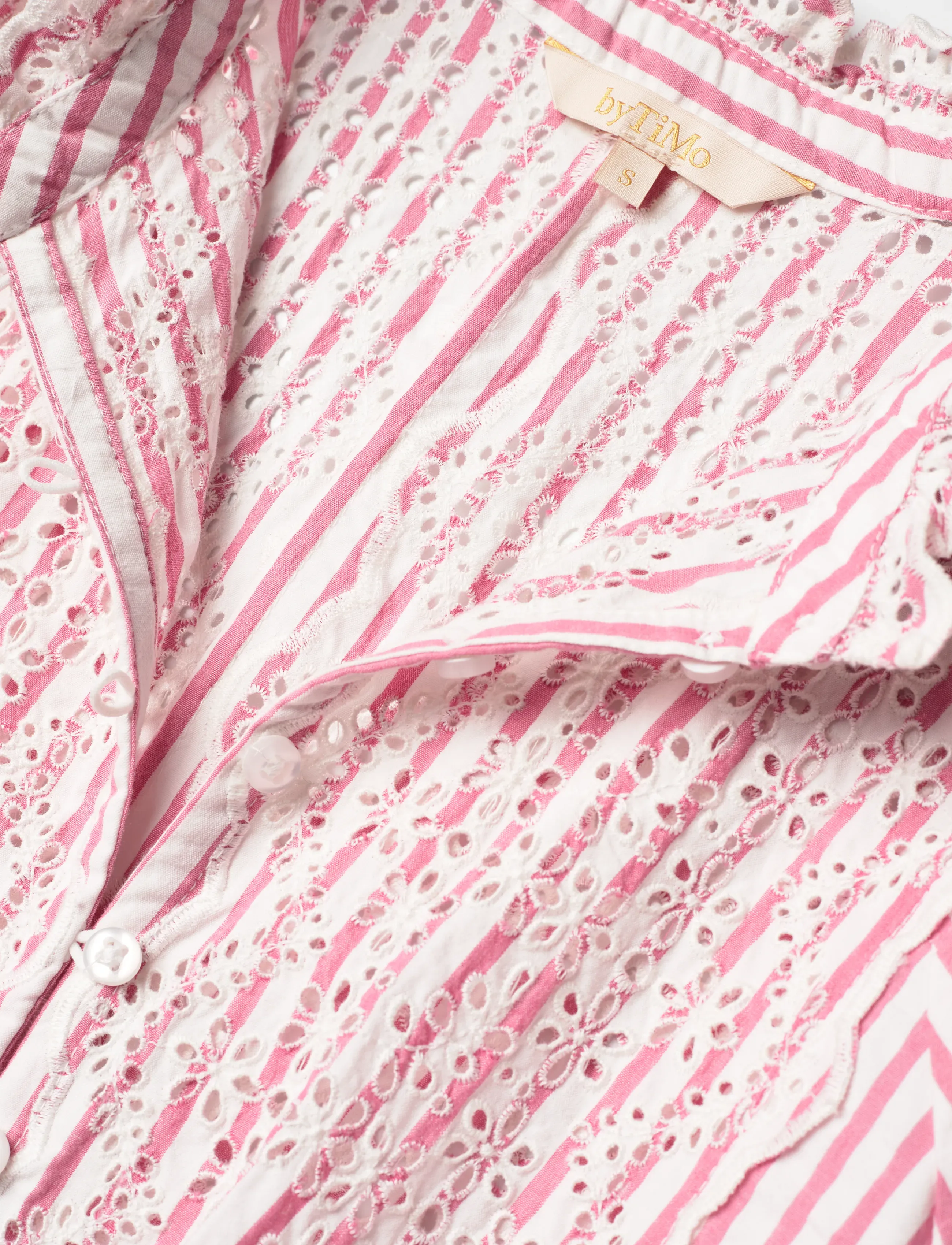 by Ti Mo - Seersucker Mini Dress - sommerkleider - 818-pinkstripe - 5