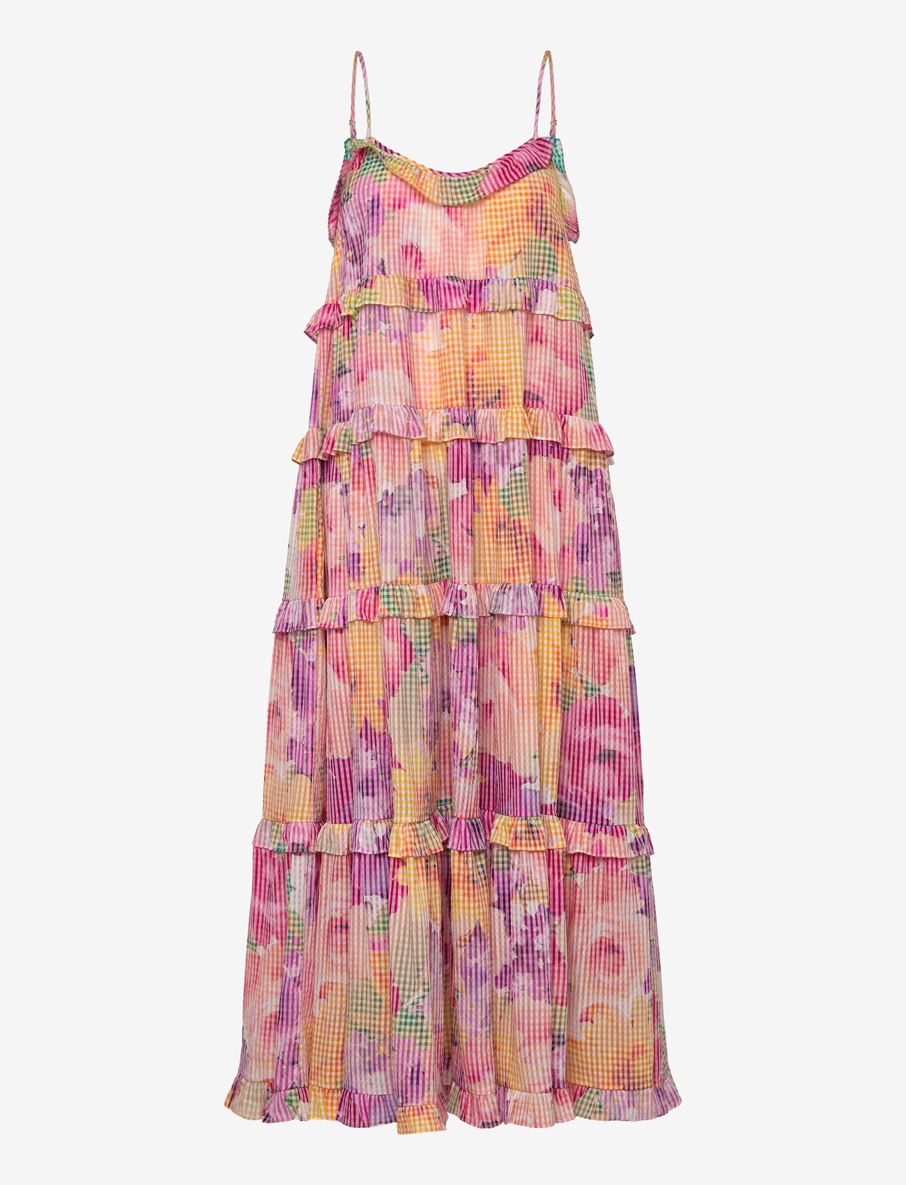 by Ti Mo - Checks Strap Dress - maxi dresses - 589-confetti - 1