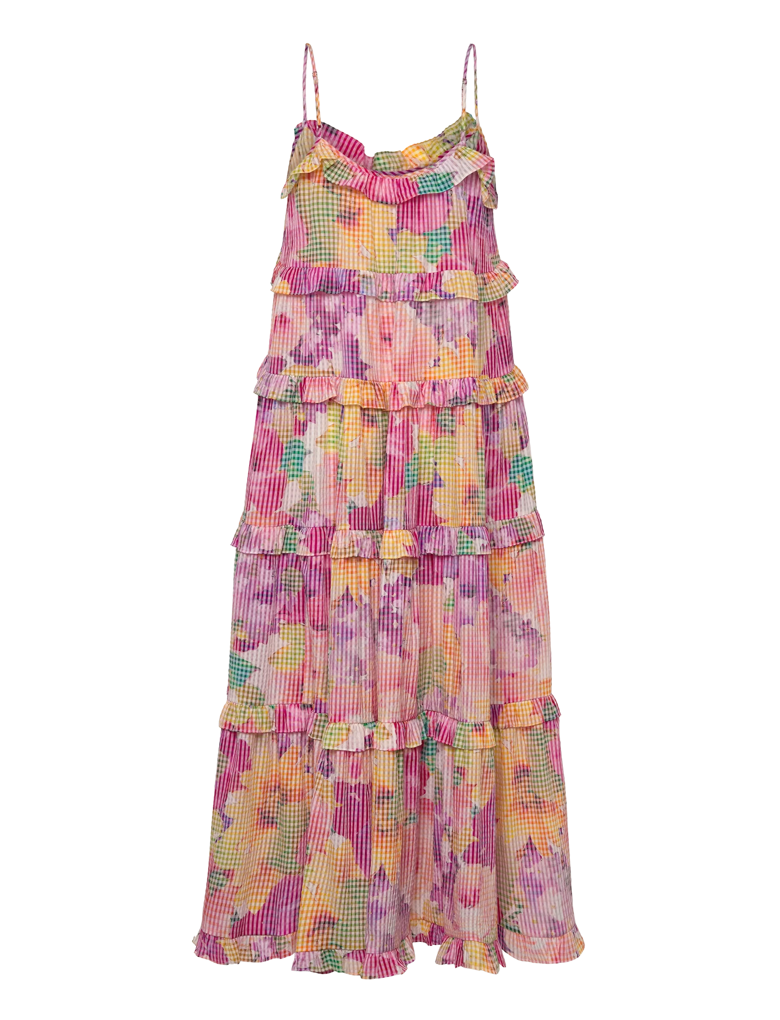 by Ti Mo - Checks Strap Dress - maxi dresses - 589-confetti - 1