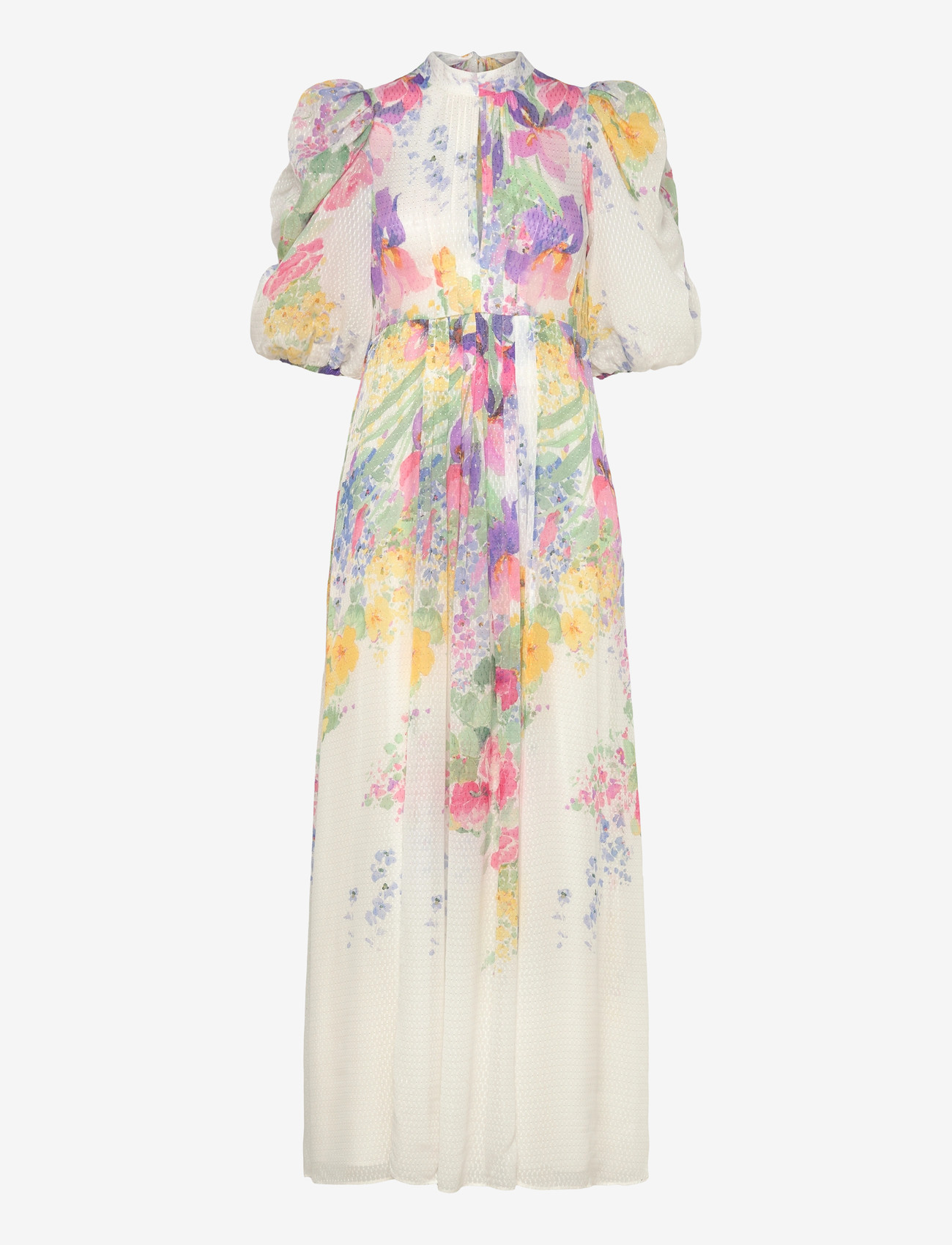 by Ti Mo - Dotted Georgette Tieback Gown - maxi dresses - 599-flowermeadow - 1