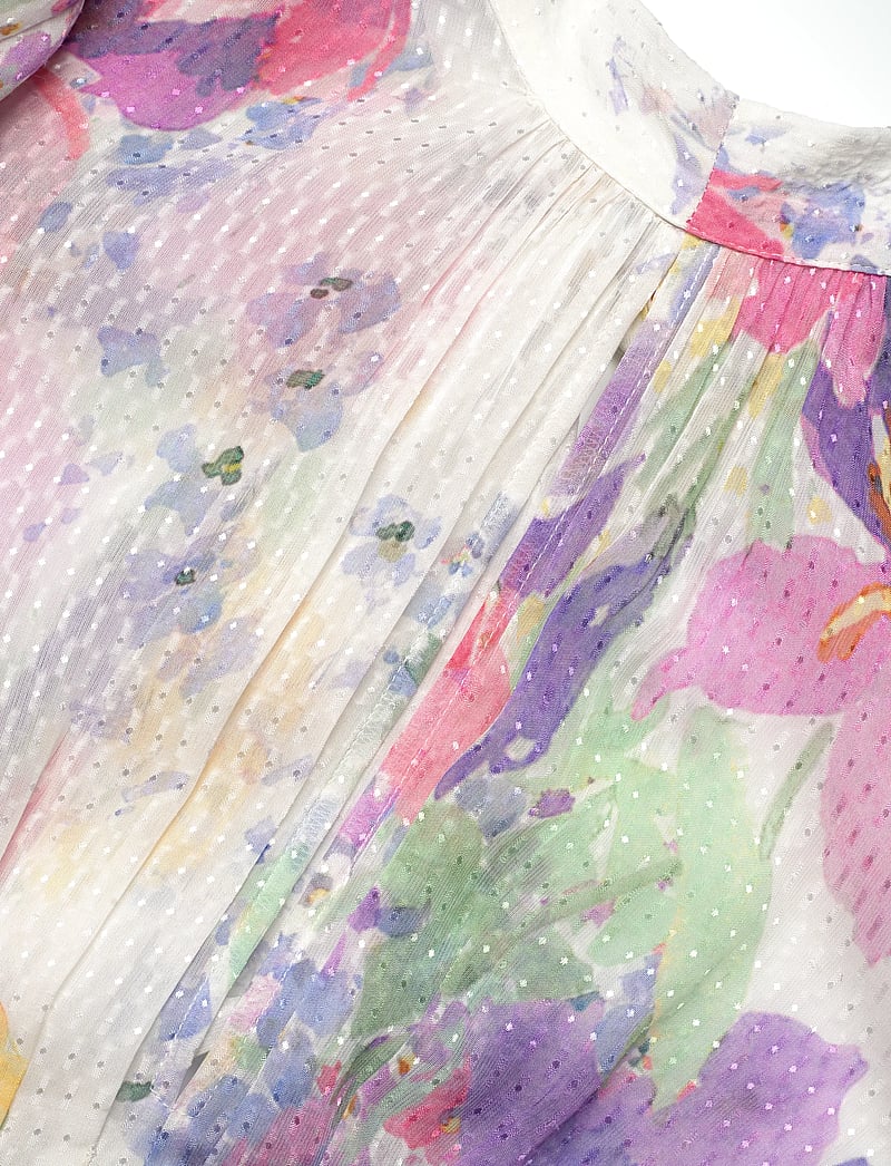 by Ti Mo - Dotted Georgette Tieback Gown - maxiklänningar - 599-flowermeadow - 4