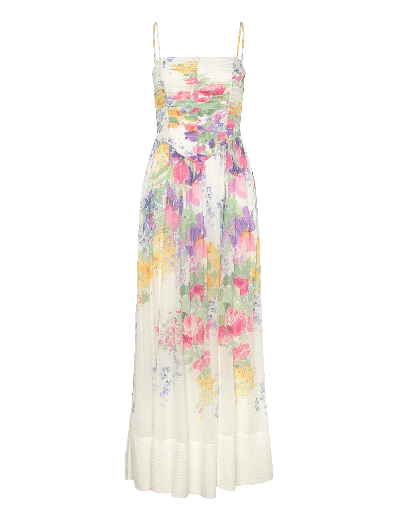 by Ti Mo - Dotted Georgette Bandeau Dress - sommarklänningar - 599-flowermeadow - 1